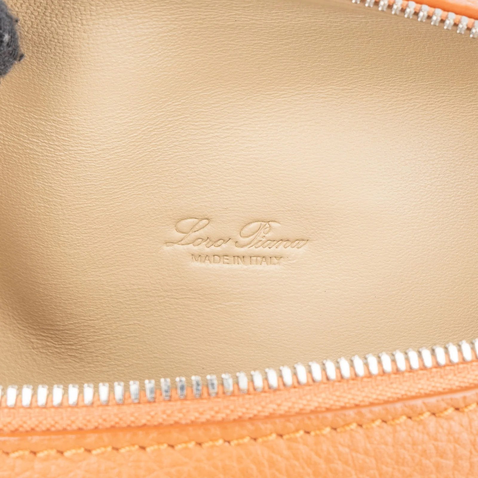 Loro Piana Grained Calfskin Pocket L19 Crossbody Bag