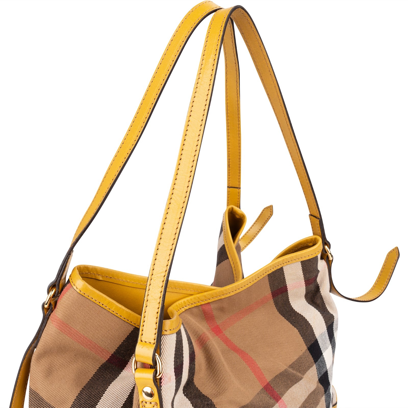 Burberry Nova Check Monogram Haymarket Hobo Shoulder Bag