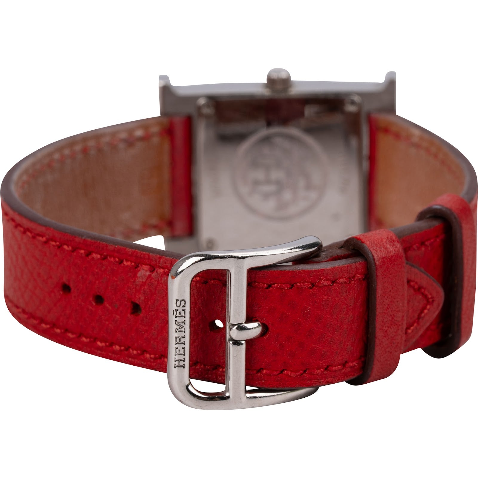 Hermès Silver Tone Heure H Women Watch HH1.210