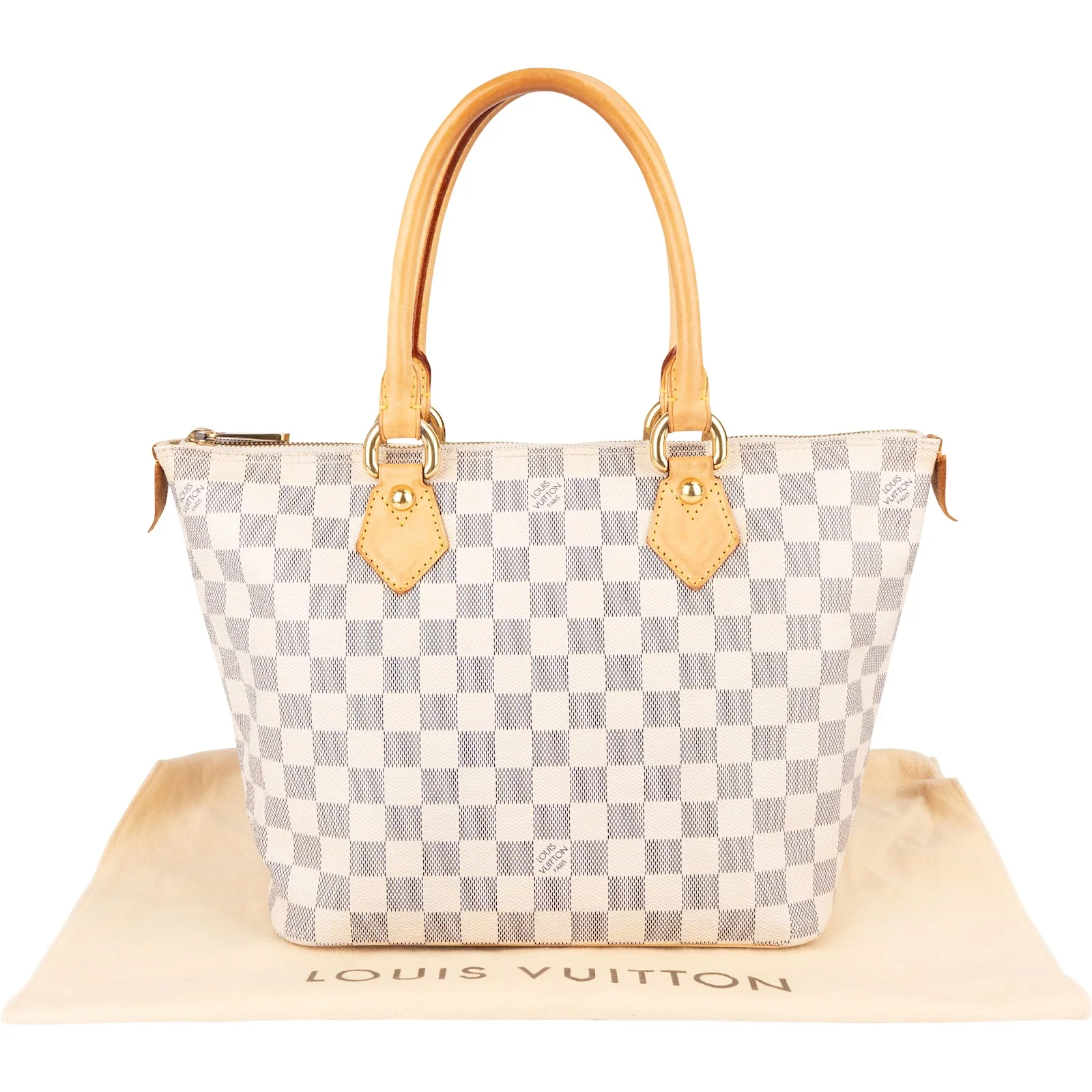 Louis Vuitton Monogram Damier Azur Saleya GM Handbag