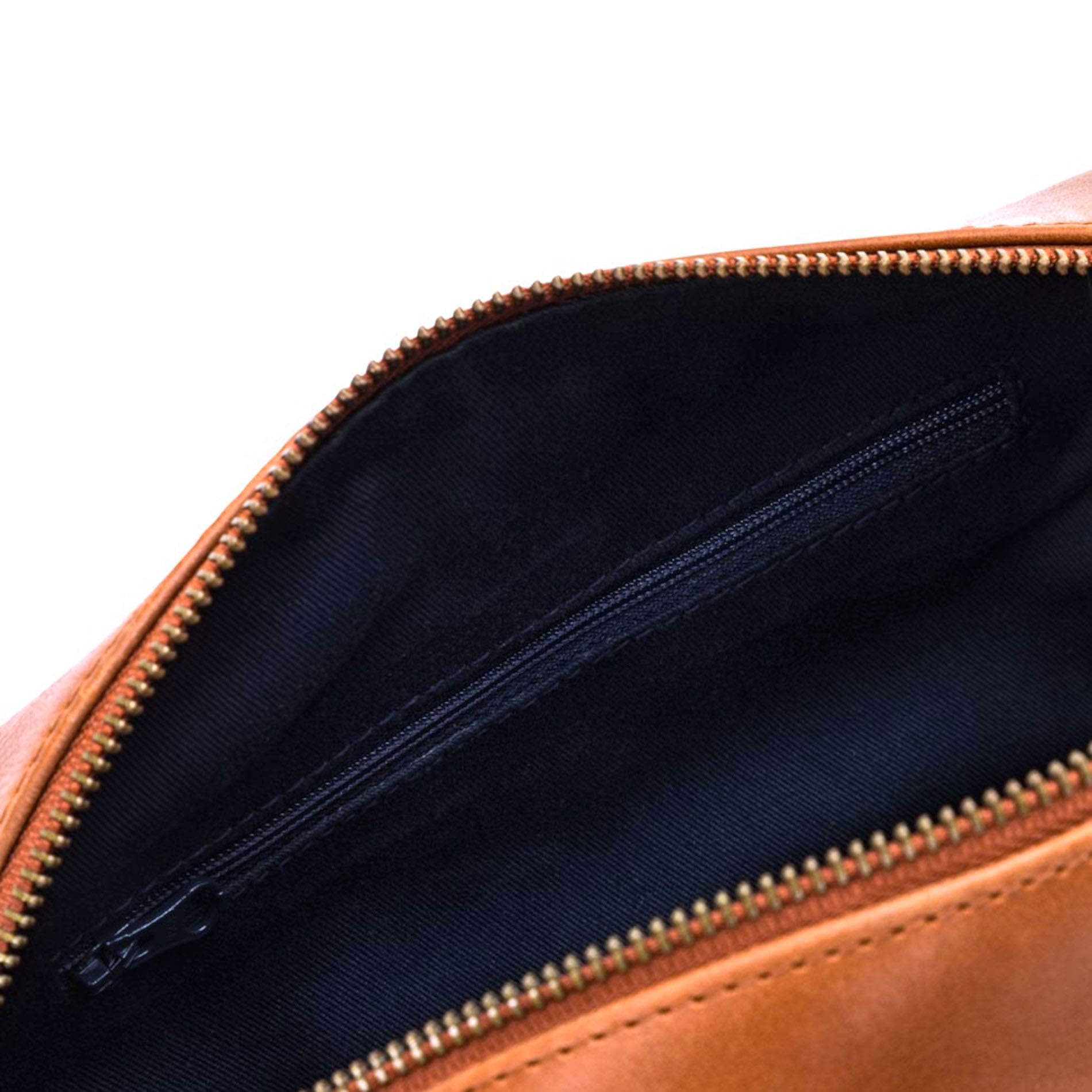 Everest leather wash bag