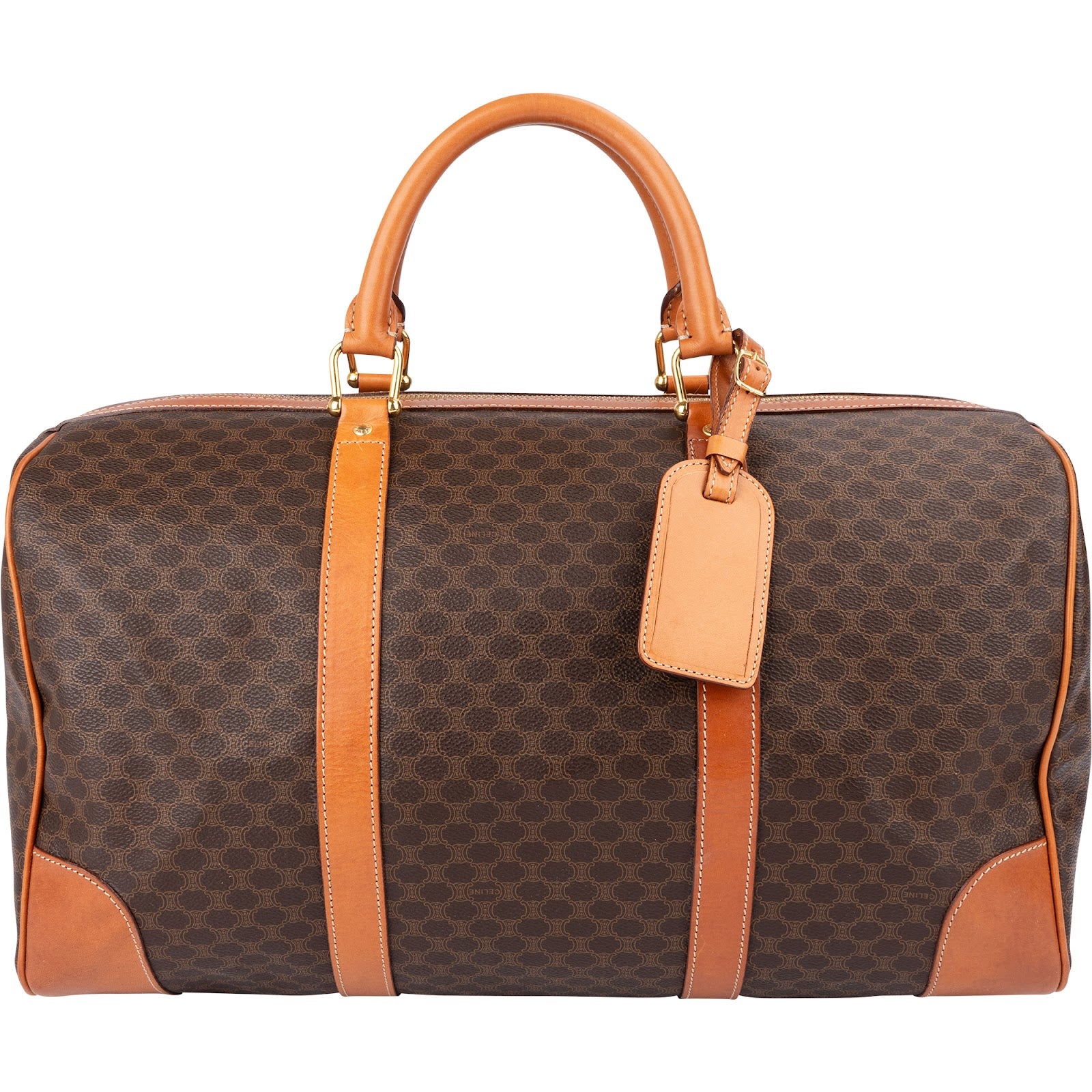 Celine Monogram Macadam Canvas Boston 45 Reisetasche