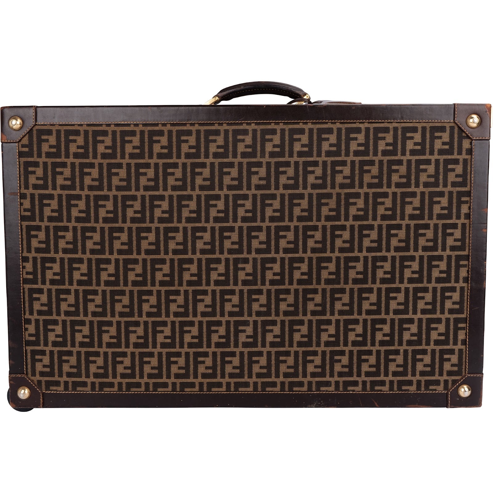 Fendi Monogram Zucca Canvas Vintage Koffer