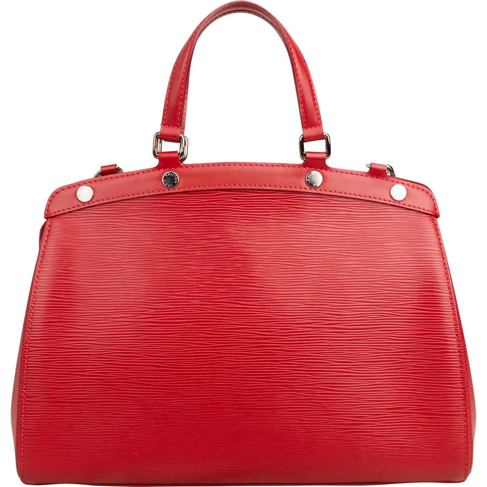 Louis Vuitton Red Epi Leather Brea MM Handbag