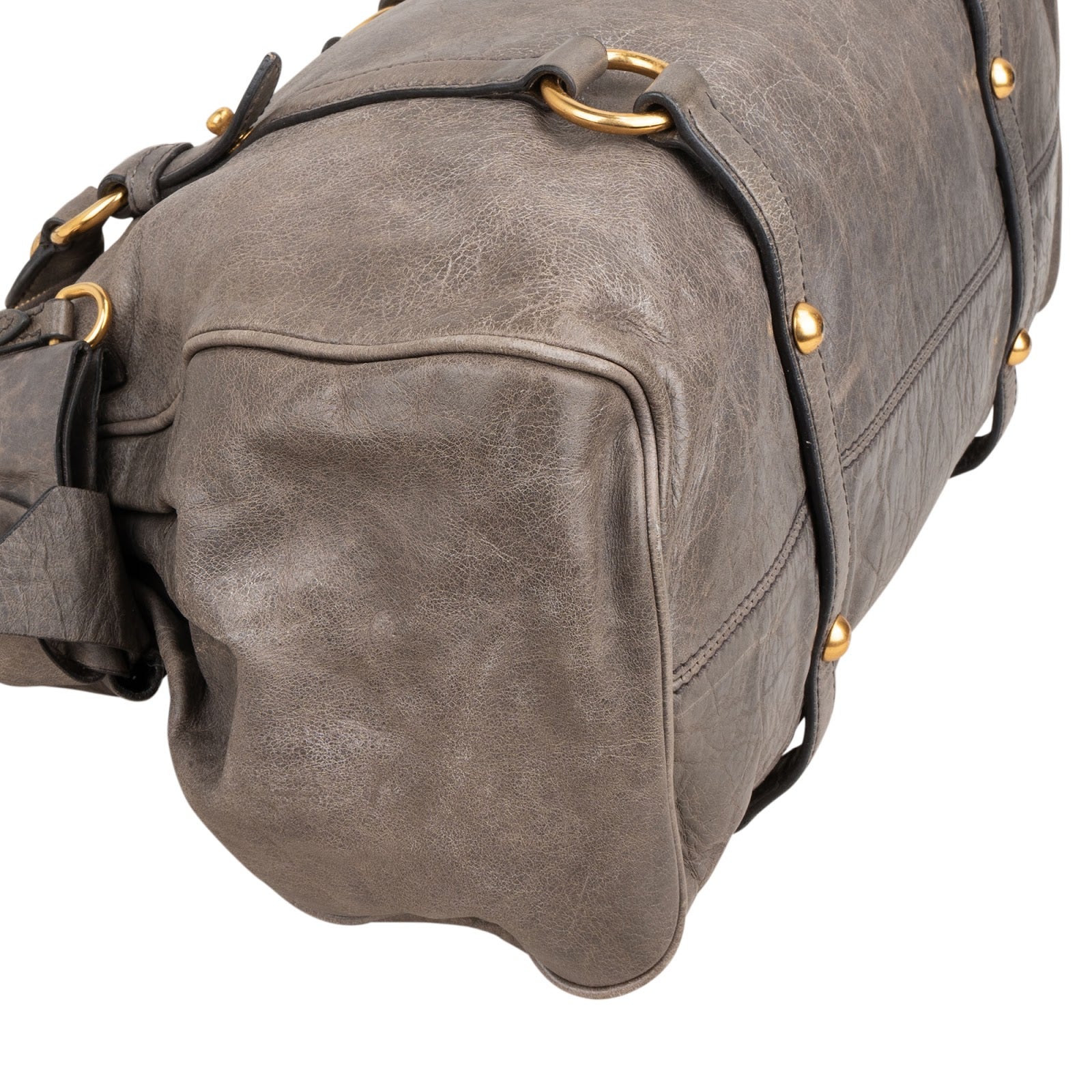 Miu Miu – Vitello Lux Bow Satchel schoudertas