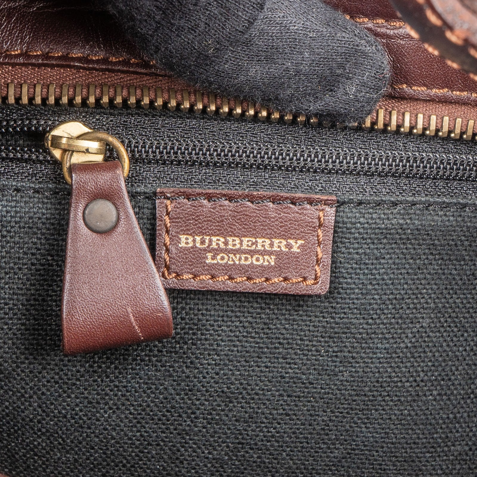 Burberry Haymarket Check Double Pocket Hobo Shoulder Bag