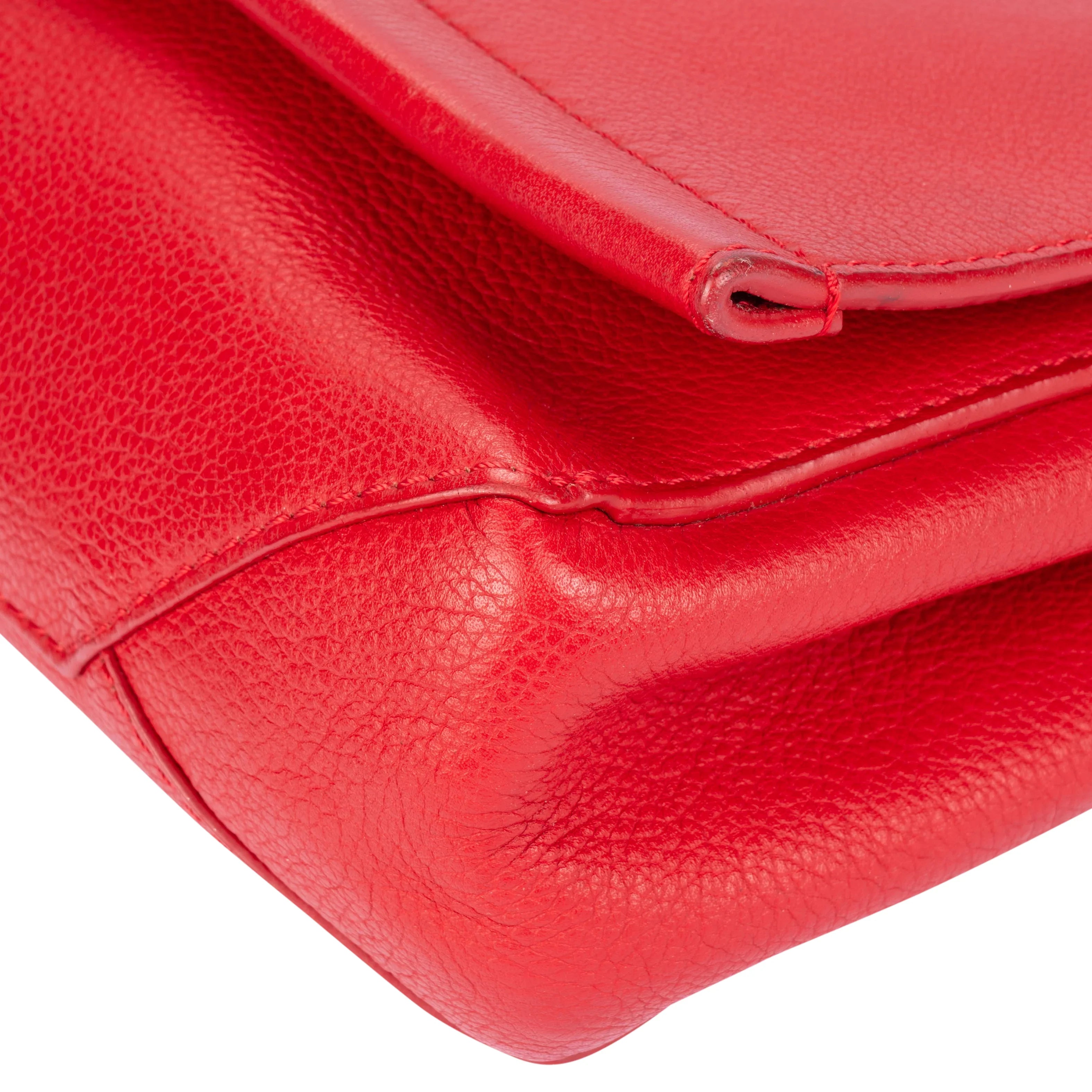 Louis Vuitton Lockme BB Red Leather Crossbody Bag
