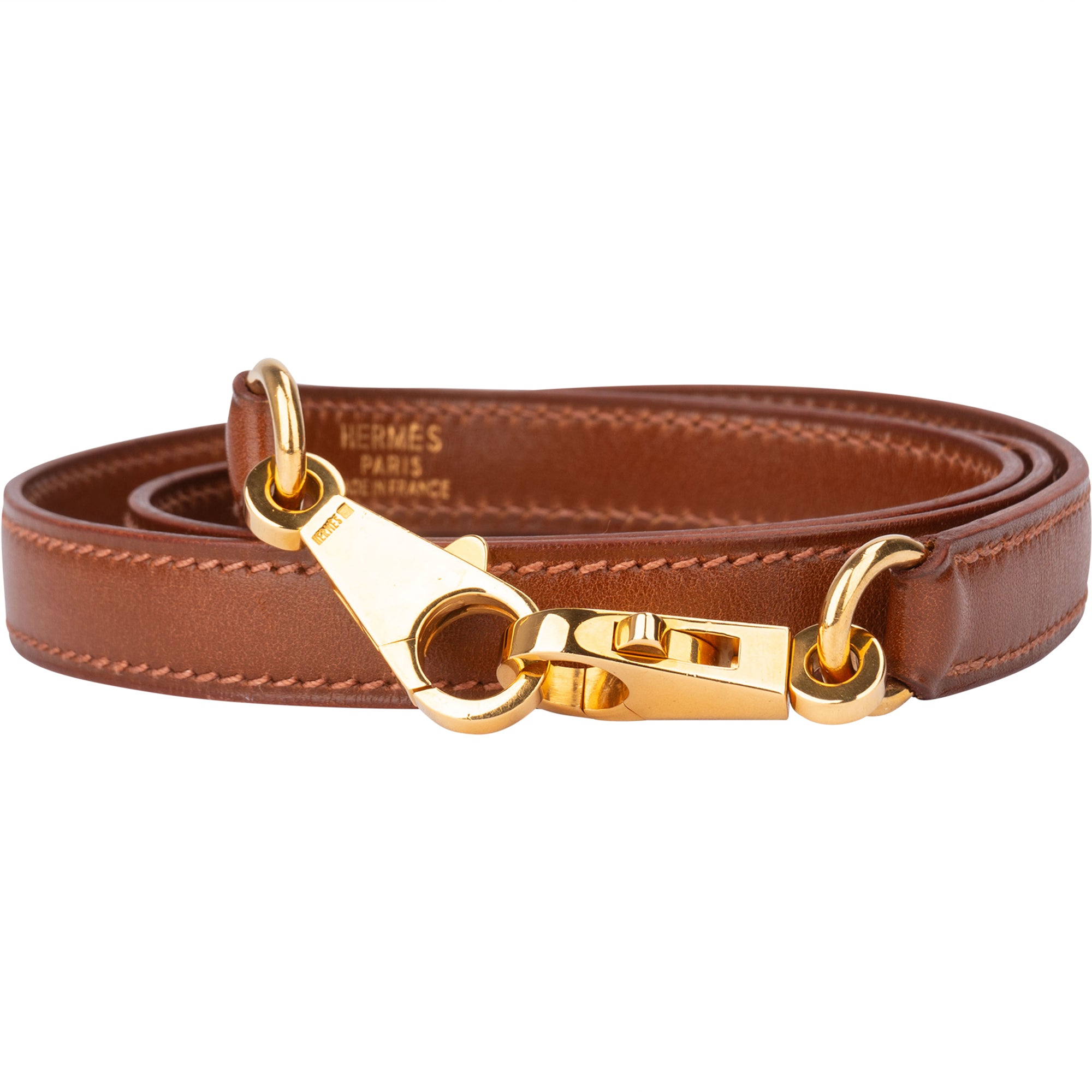 Hermès Brown Leather Kelly Bags Strap