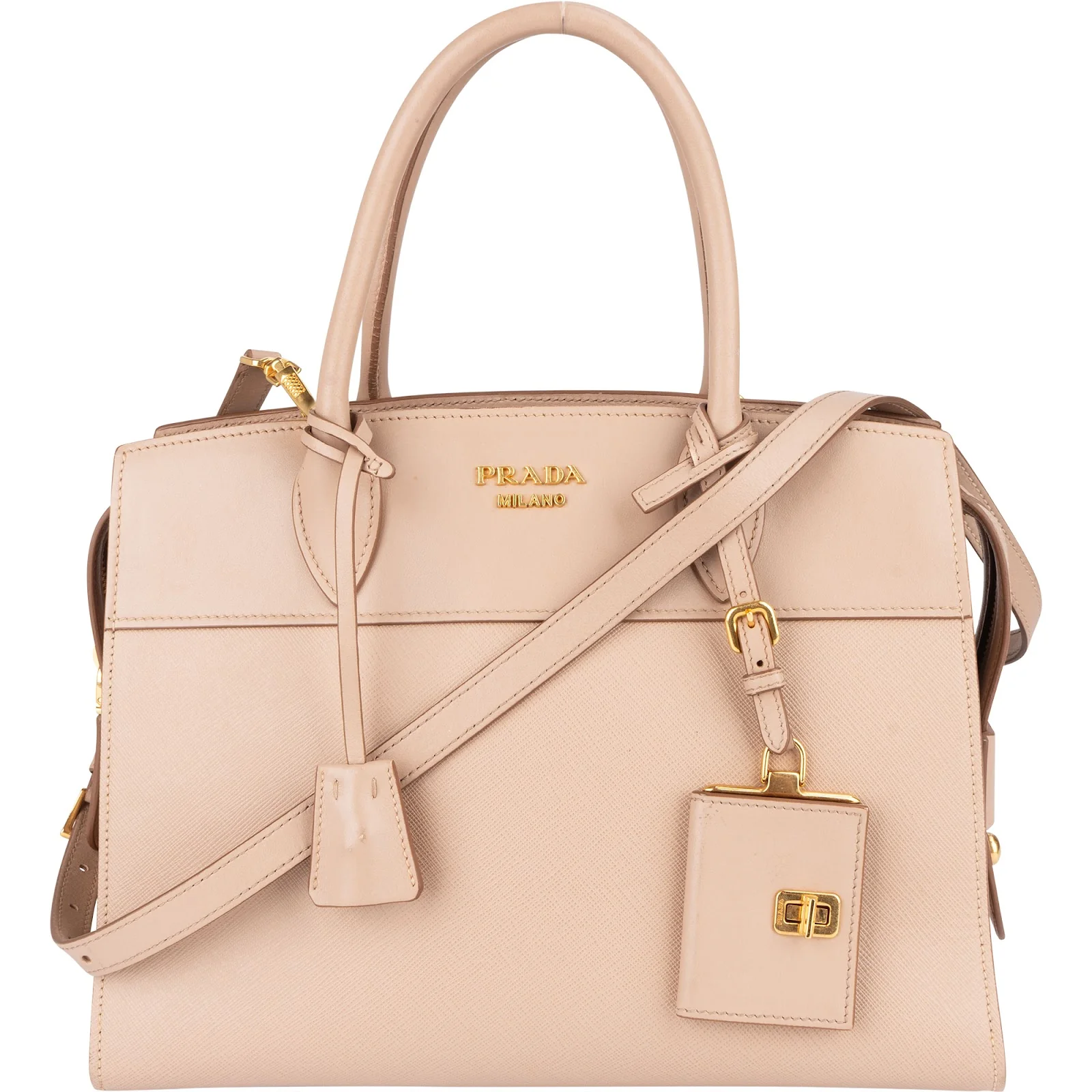 Prada Saffiano Leather Mano Galleria Handbag
