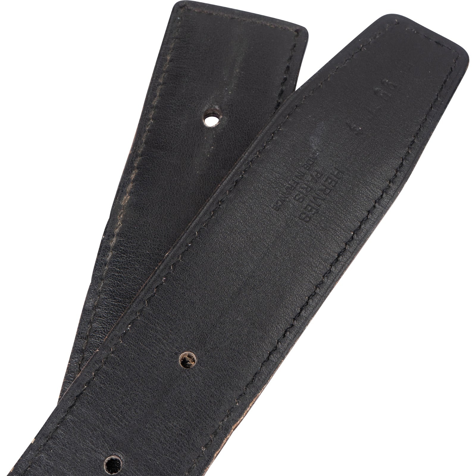 Hermès - Bicolor Reversible Palladium H Belt (95)