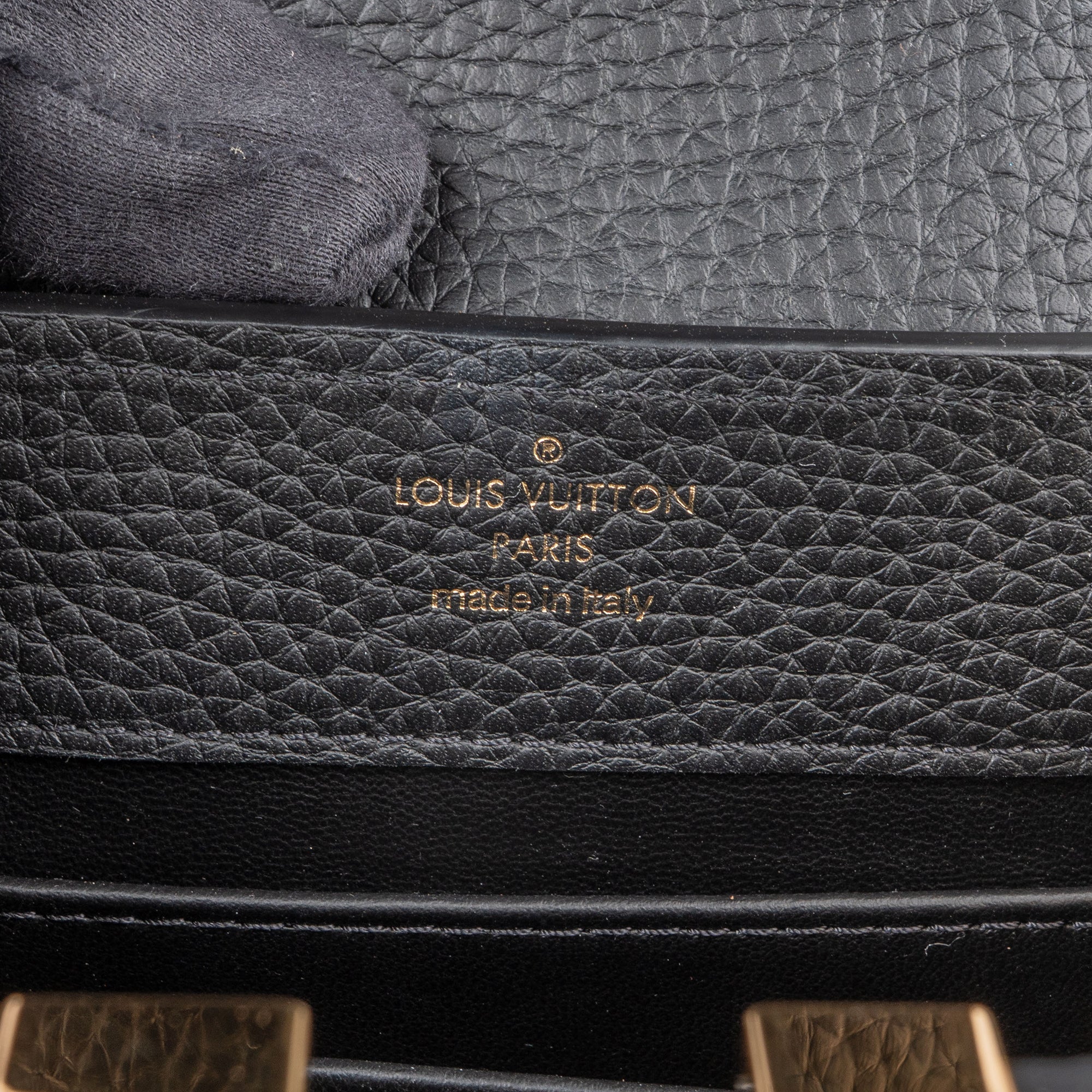 Louis Vuitton Taurillon Leather Flower Mini Capucines BB Handbag