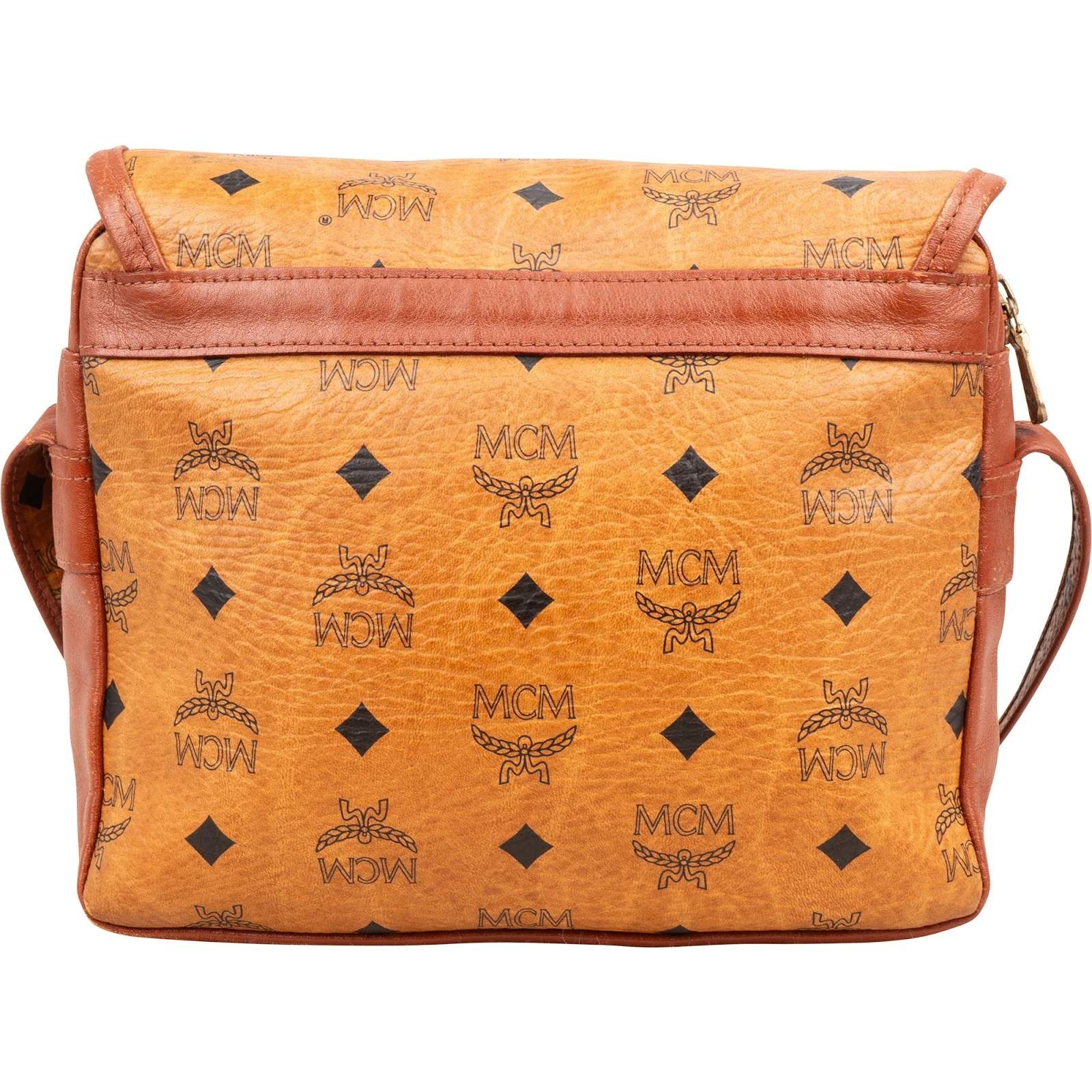 MCM Monogram Visetos Buckle Flap Crossbody Bag