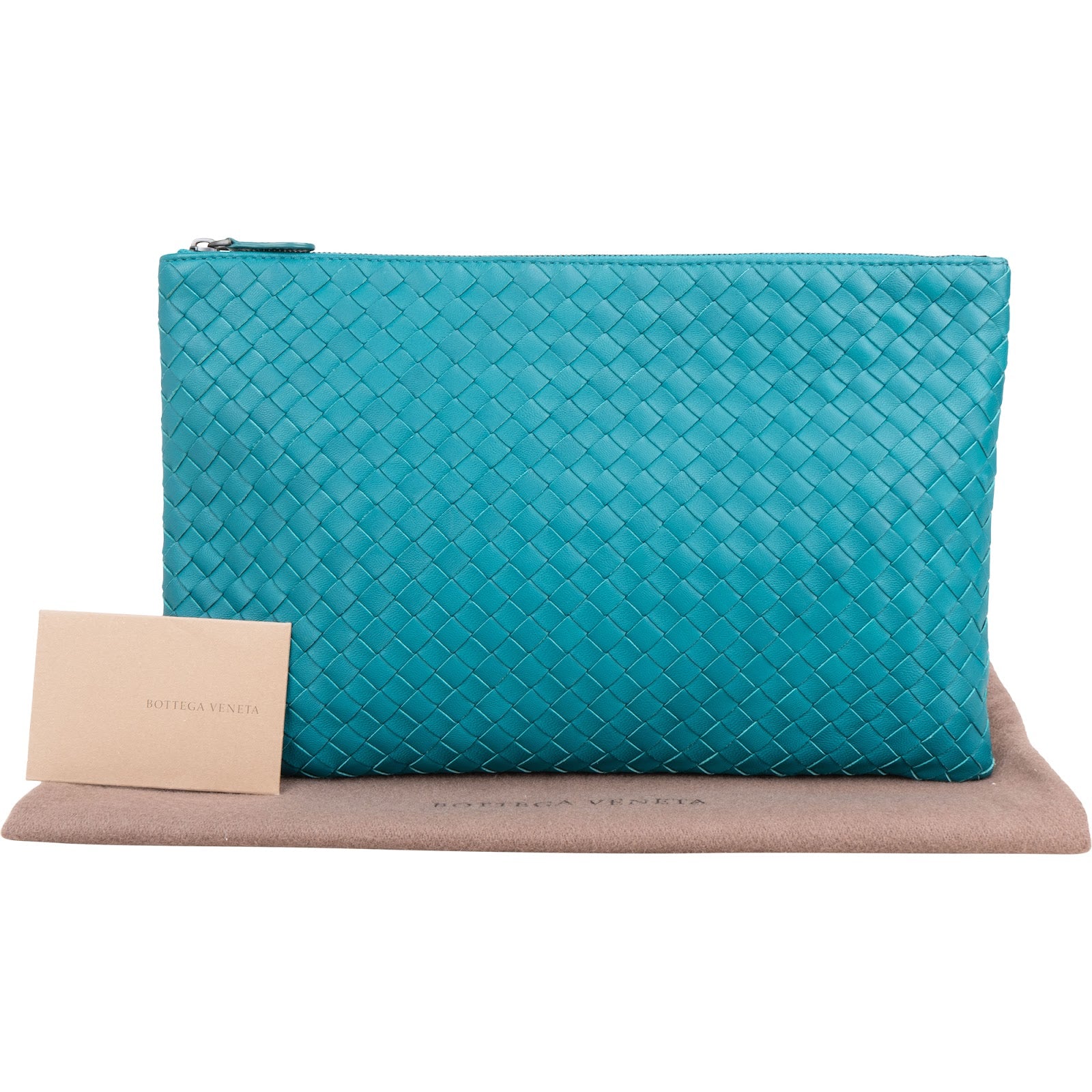Bottega Veneta - Intrecciato leren clutch