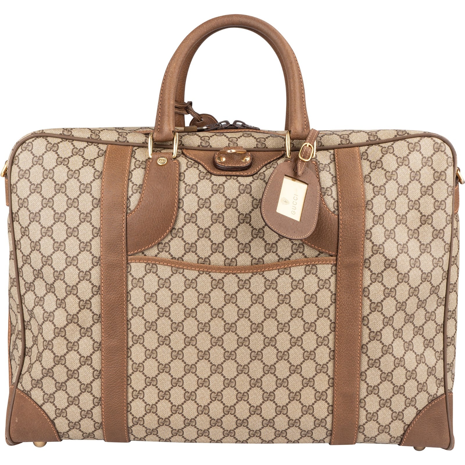 Gucci - GG Supreme Zip Around 55 Reisetasche
