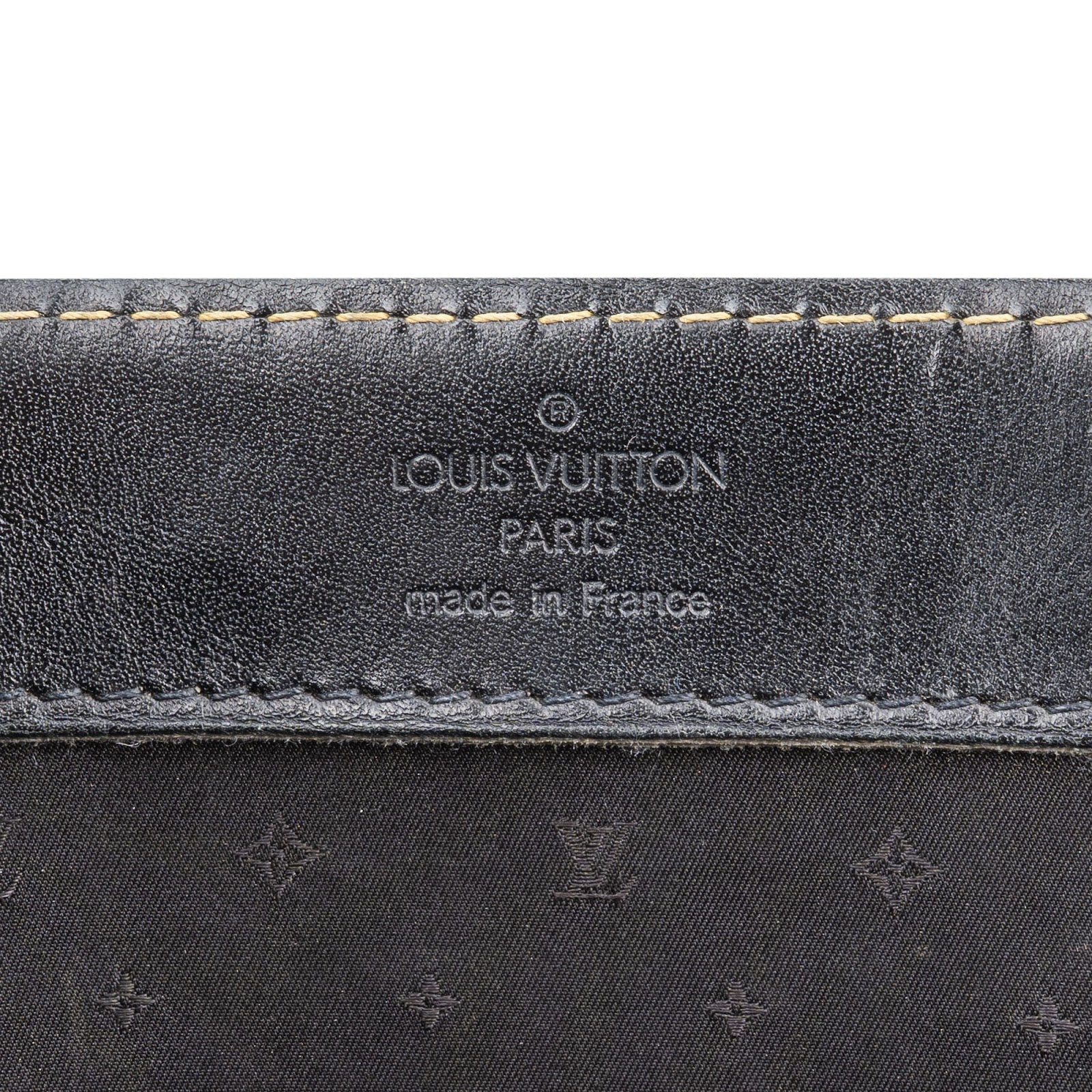 Louis Vuitton Black Leather Suhali Handbag