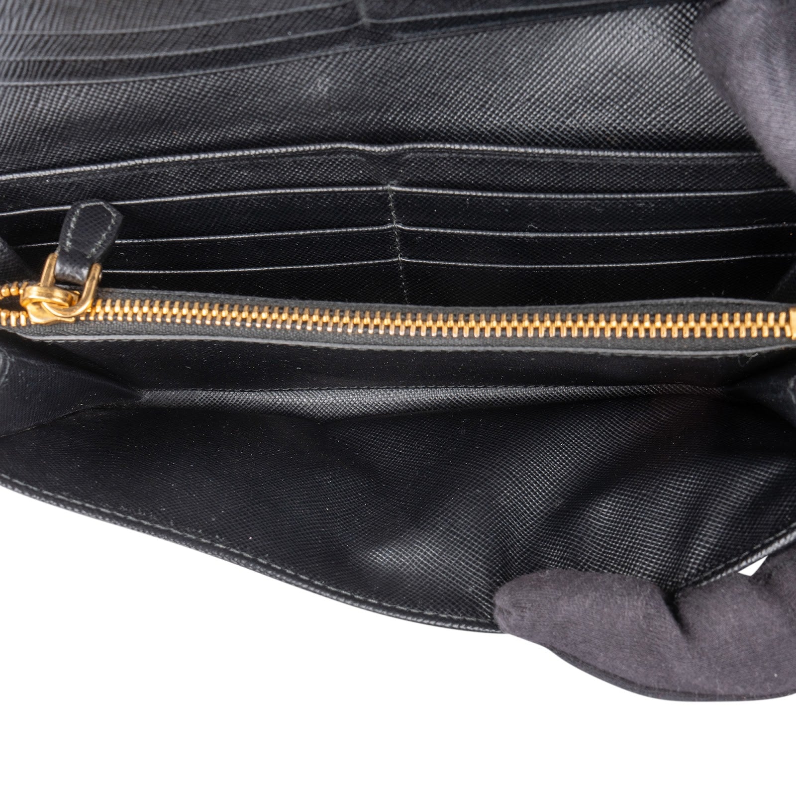 Prada Saffiano Leather Continental Wallet