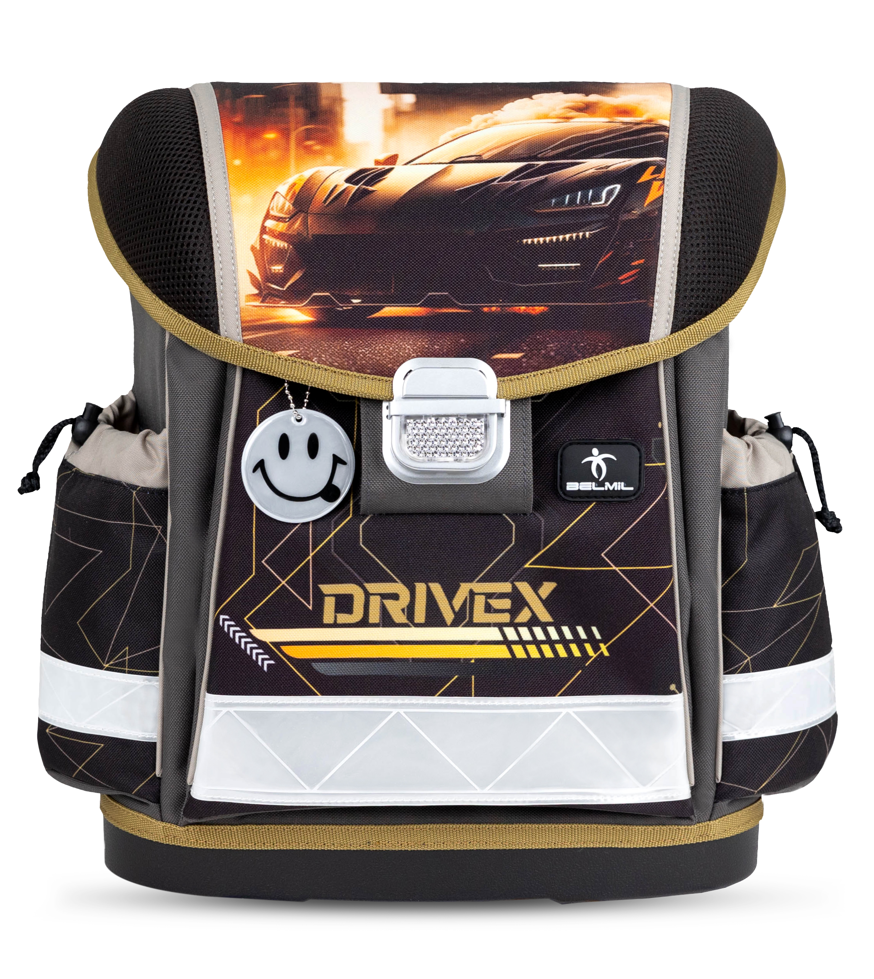 Classy Schulranzen Set 4-teilig mit Brustgurt - Drivex