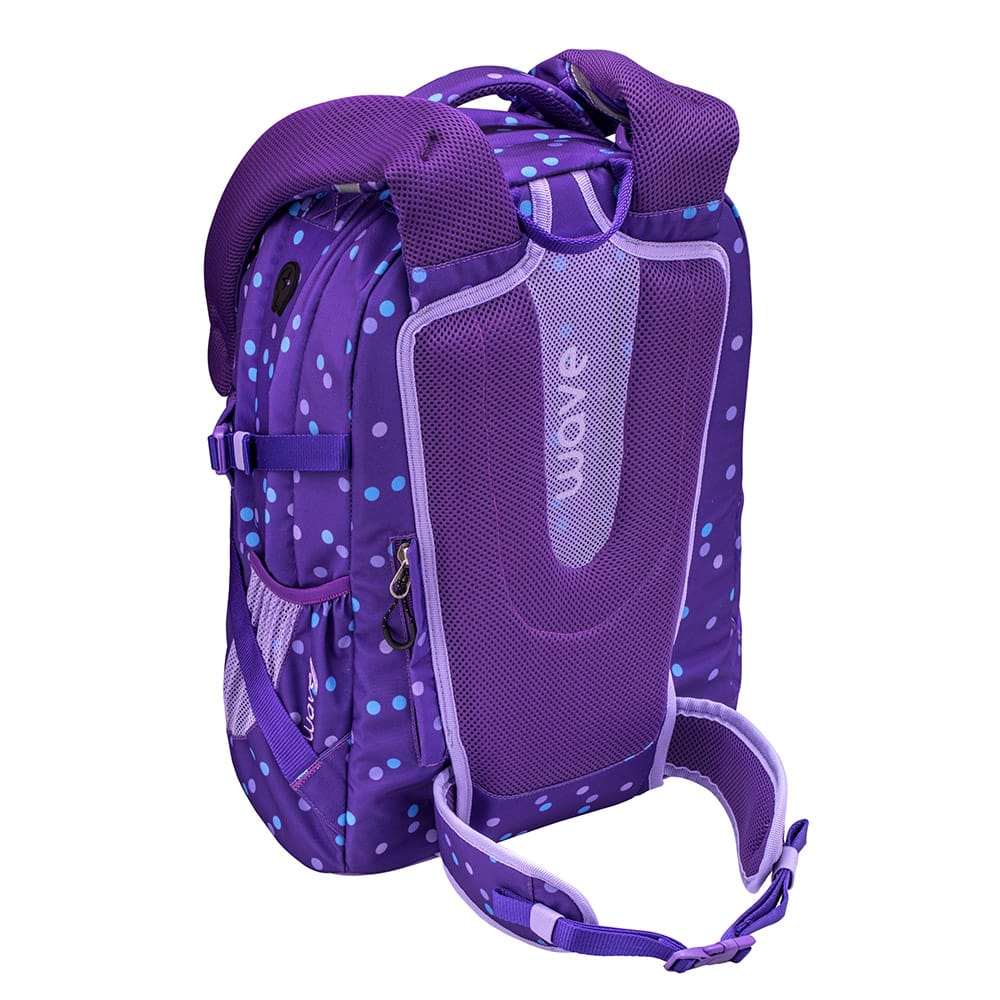 Plecak Infinity - fioletowe kropki
