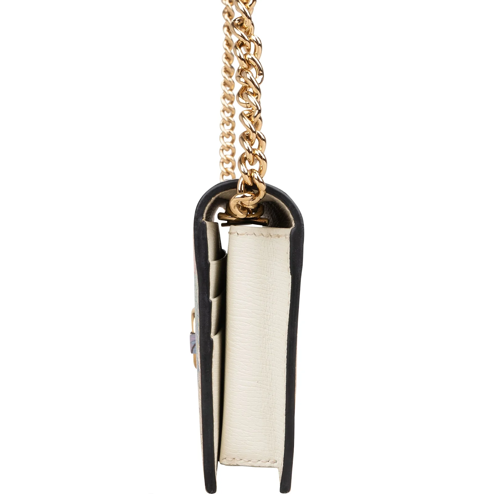 Gucci Tiger Print Horsebit 1955 Chain Wallet on Chain Crossbody Bag