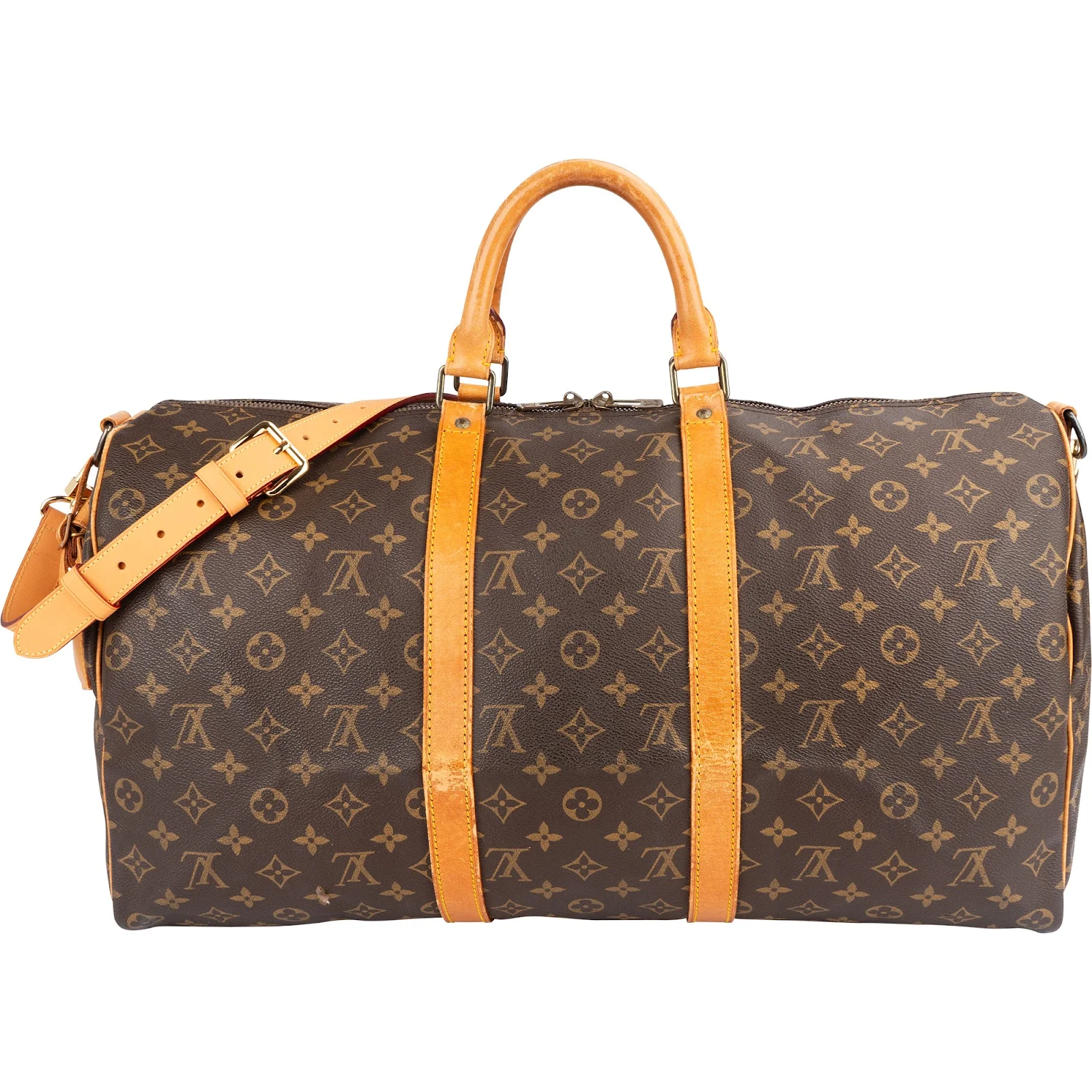 Louis Vuitton Monogram Canvas Keepall 50 Bandoulière Reisetasche