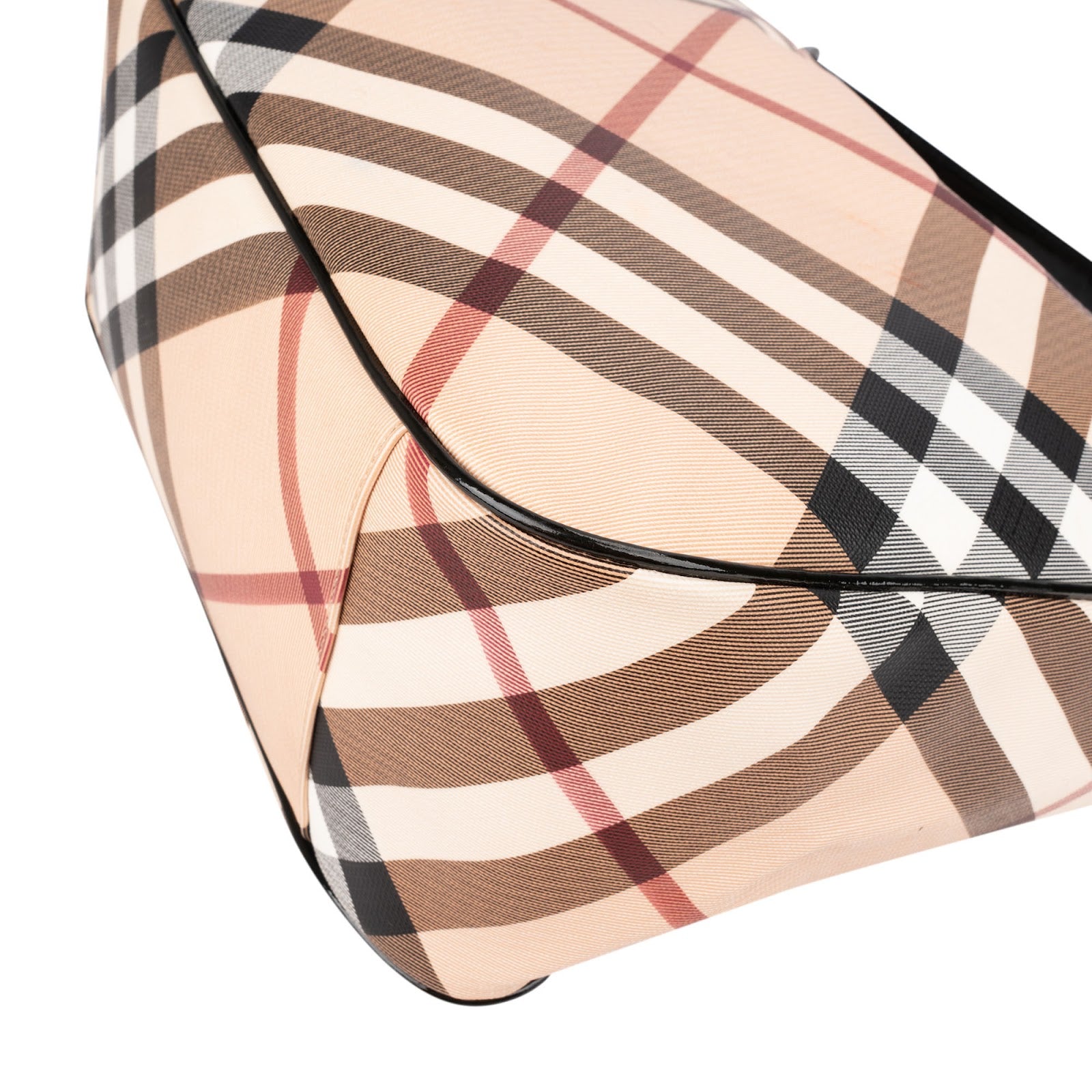 Burberry Nova-Check Monogram Hobo Shoulder Bag