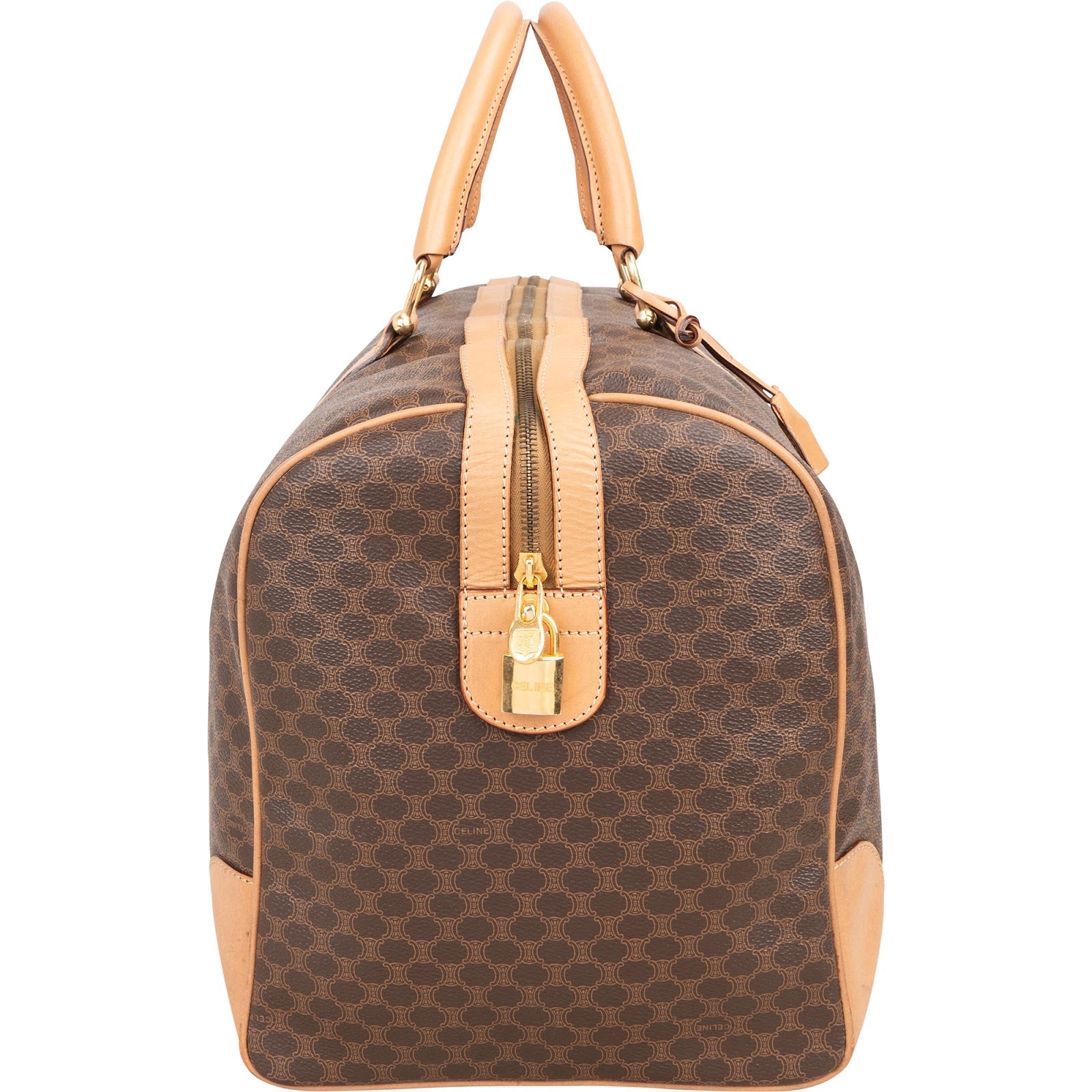 Celine - Monogram Macadam Boston 50 Reisetasche