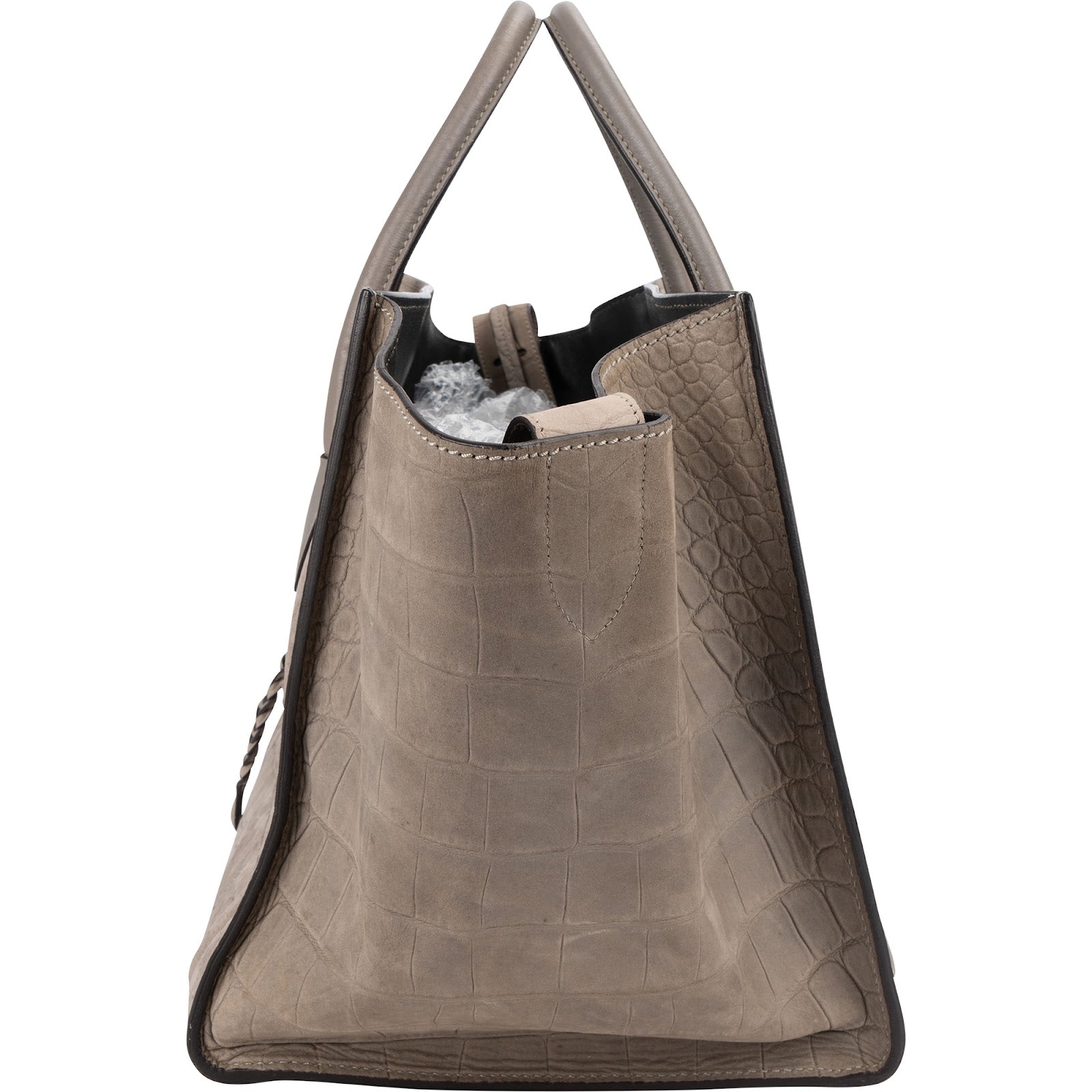Sac à main Phantomm de Céline en daim et cuir « Croc Optic »