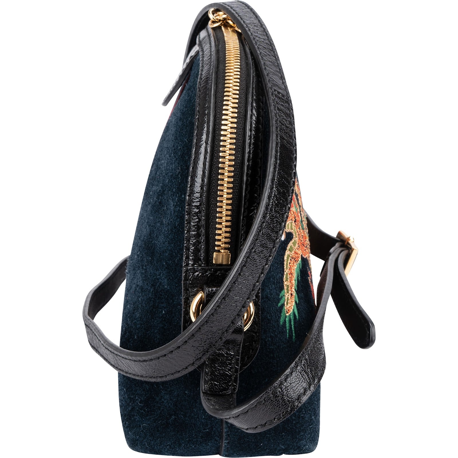 Gucci - Ophidia GG Embroidered Dragon Crossbody Bag