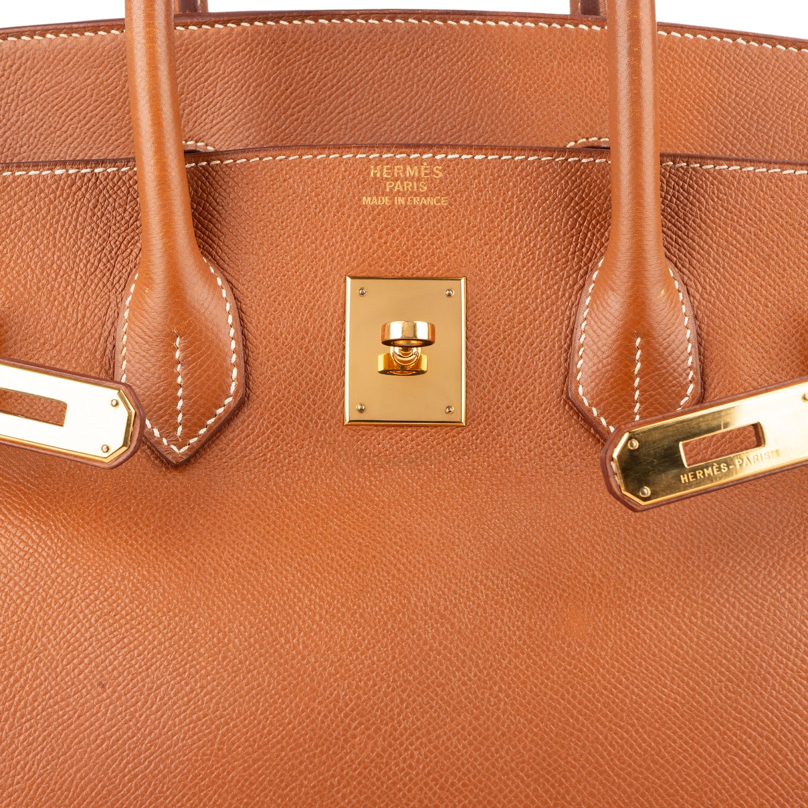 Hermès Brun Courchevel Leather Birkin 35 Handbag