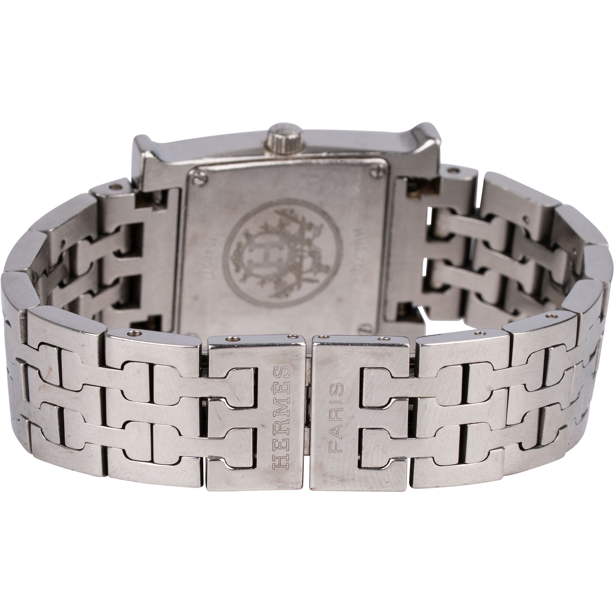Hermès Silver Tone Heure H HH.1.210 Damenuhr