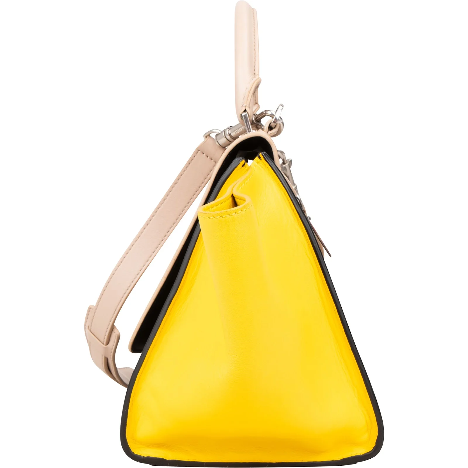 Céline Tricolor Leather Trapeze Handbag
