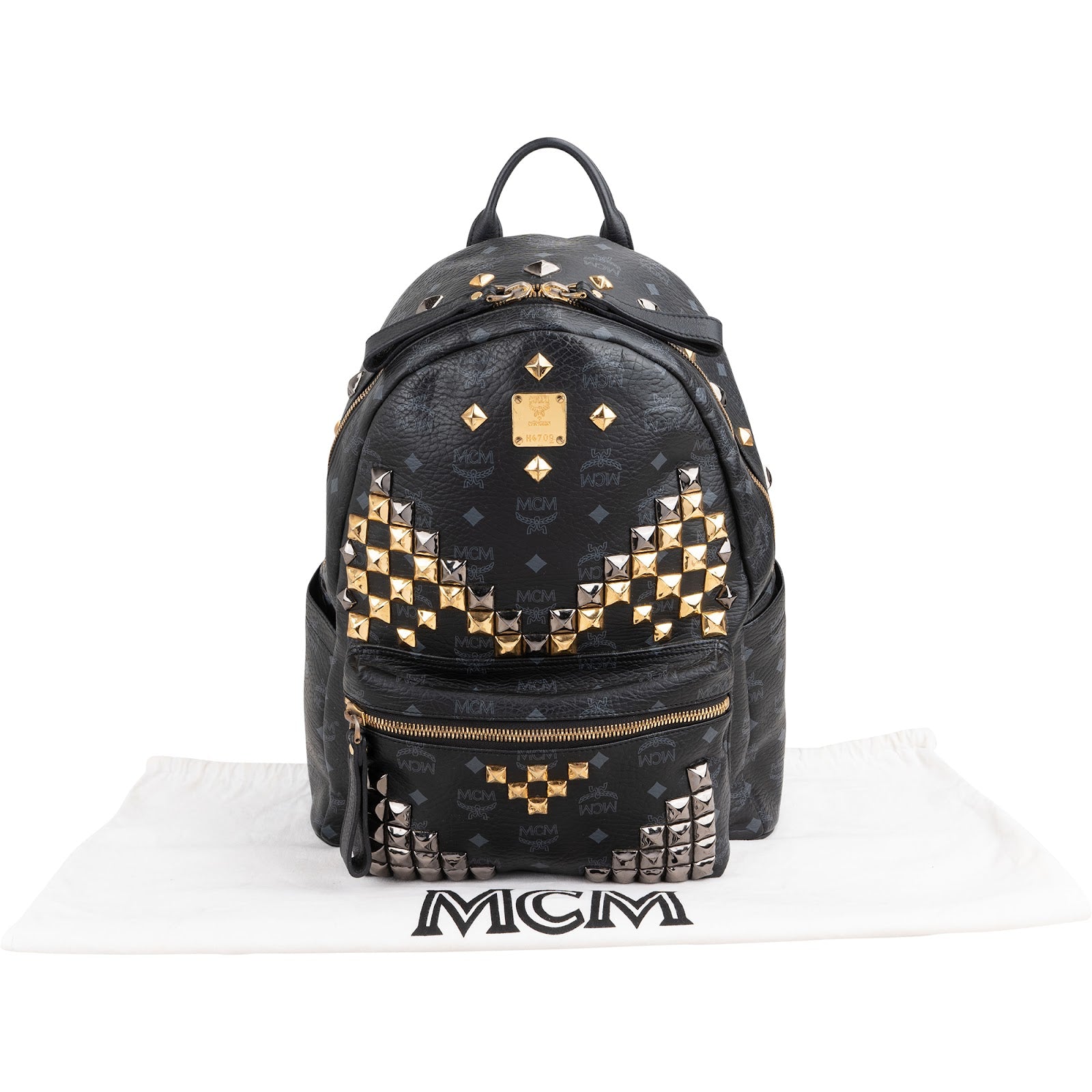 MCM - Visetos Stark Studded Backpack