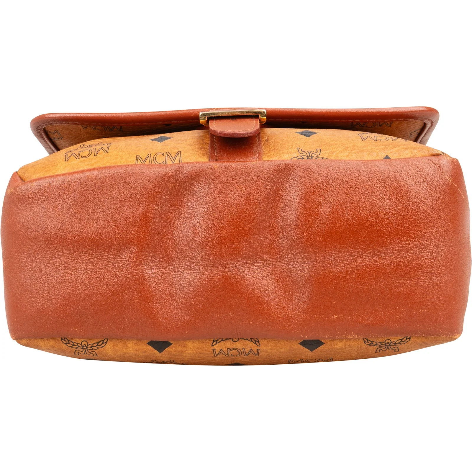 MCM Monogram Visetos Buckle Flap Crossbody Bag