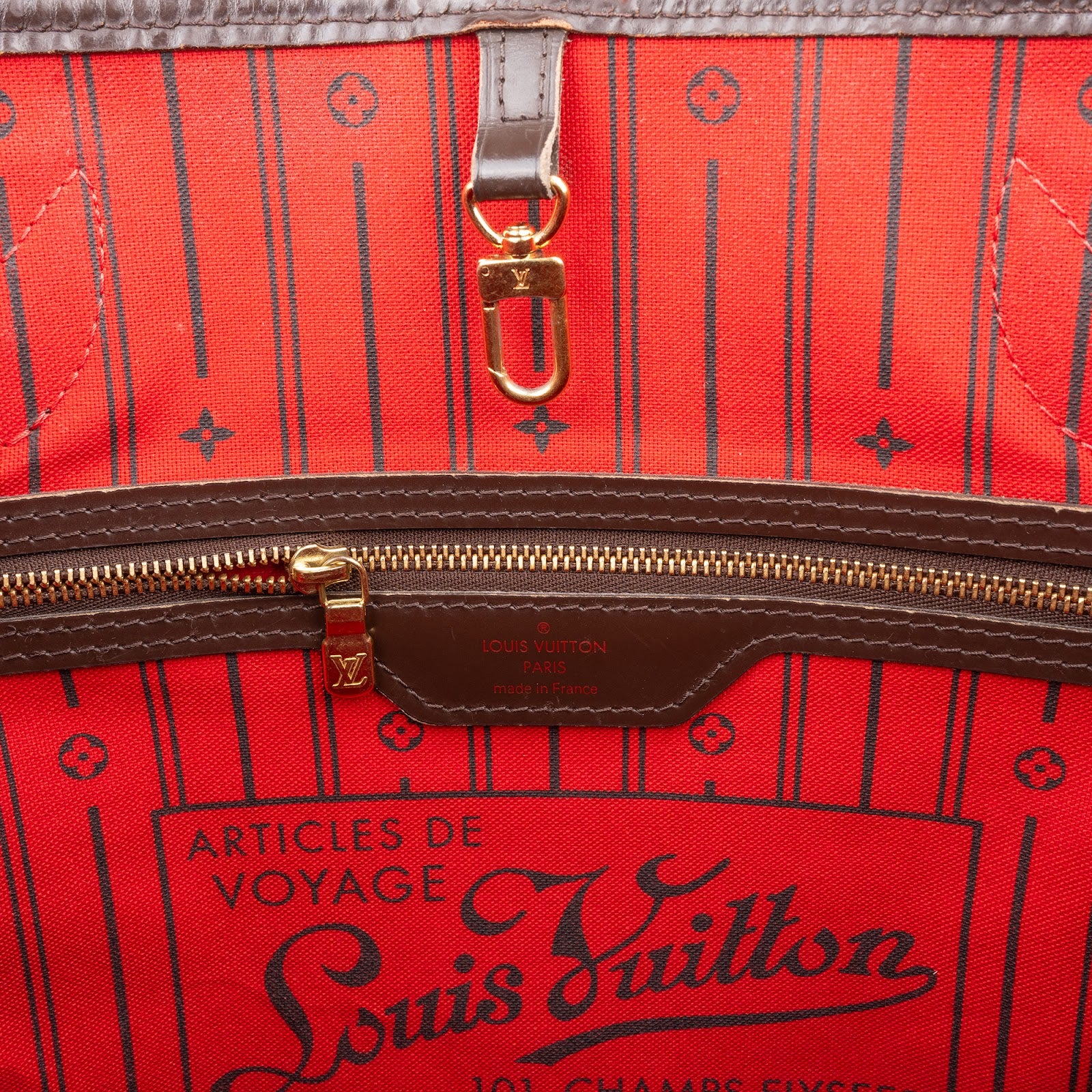 Louis Vuitton Monogram Damier Ebene Neverfull MM Shopper