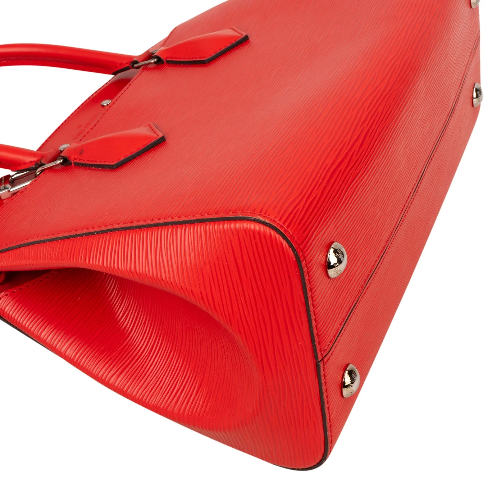 Louis Vuitton Red Epi Leather Soufflot MM Handbag