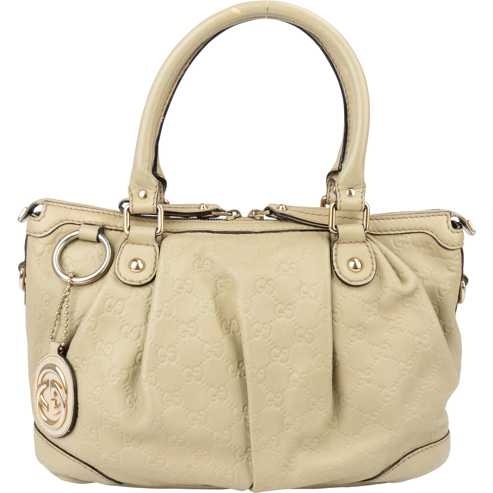 Gucci Leather GG Monogram Sukey Handbag