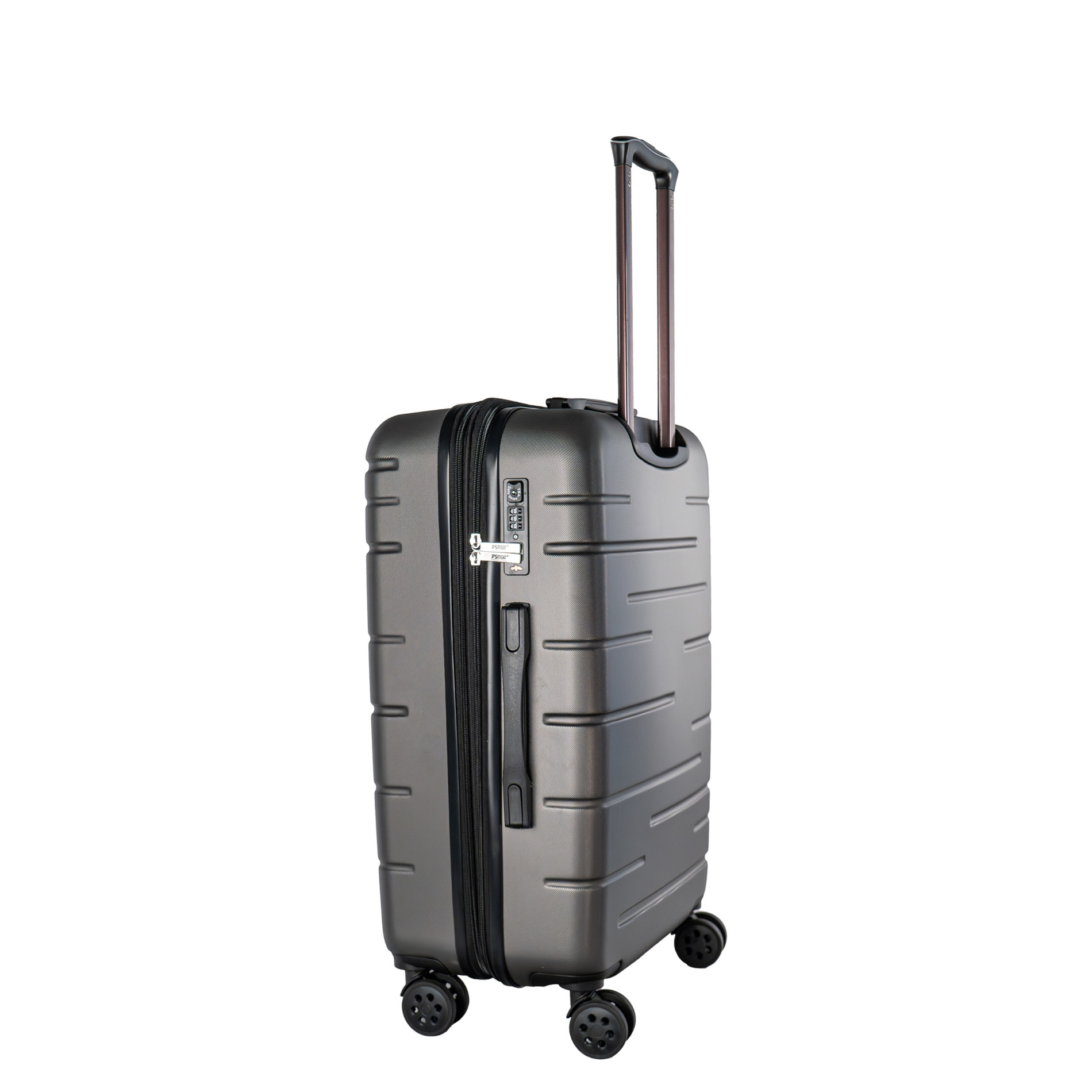 Stripes Kofferset 2-teilig (L,M) Erweiterbar - DK Grey