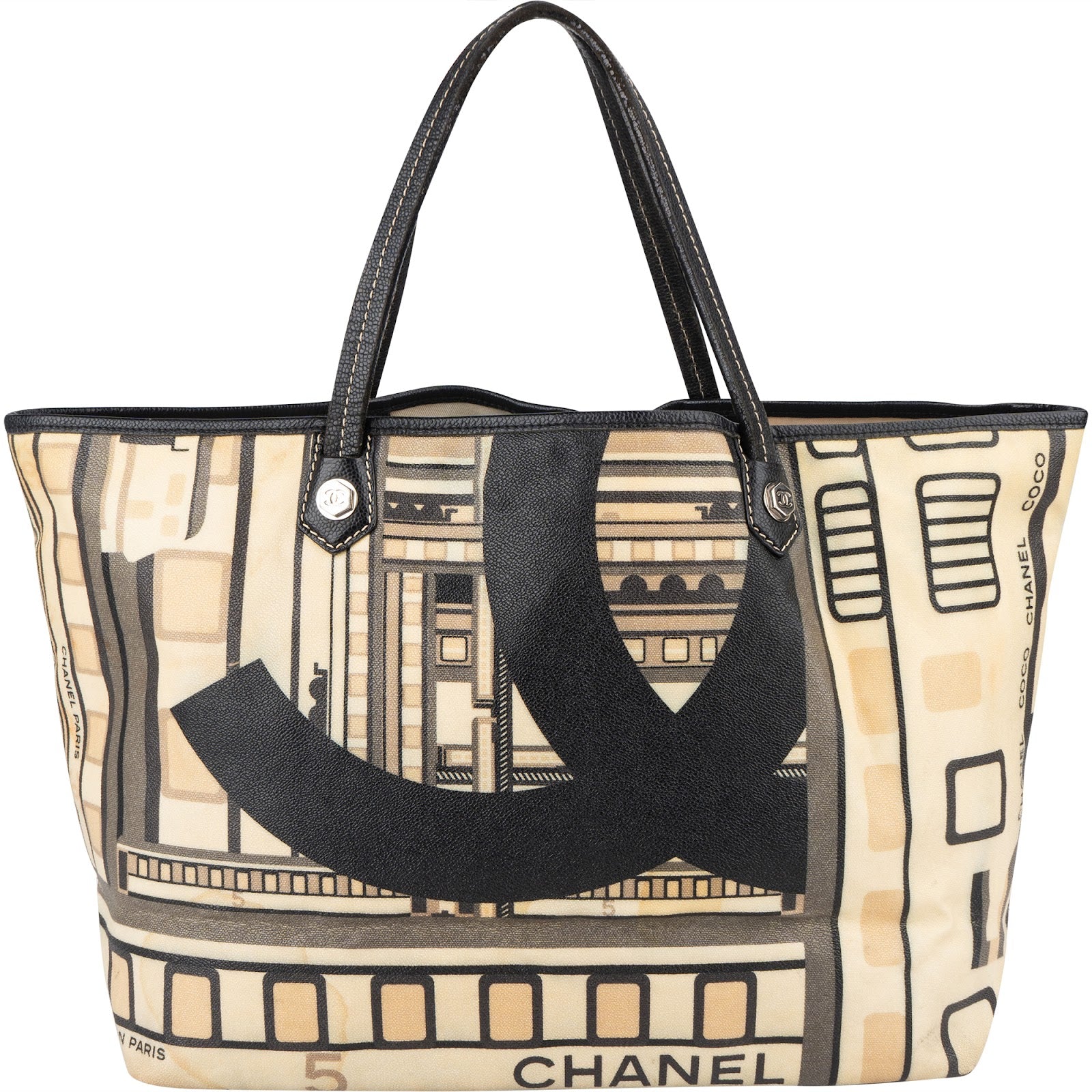 Chanel Central Station Grand Shopping Cambon Tote Handbag