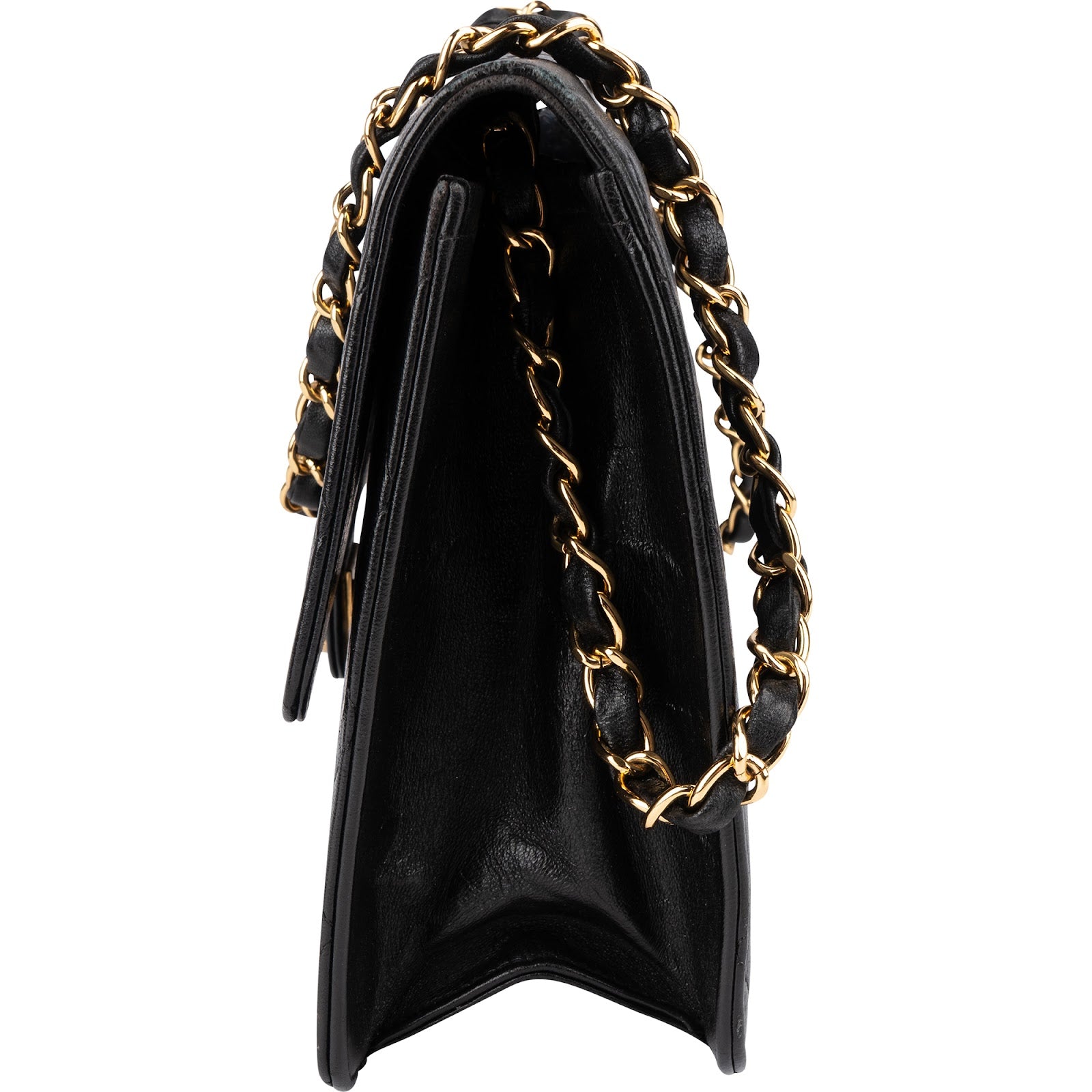 Chanel - 24K Gold Single Flap Shoulder Bag