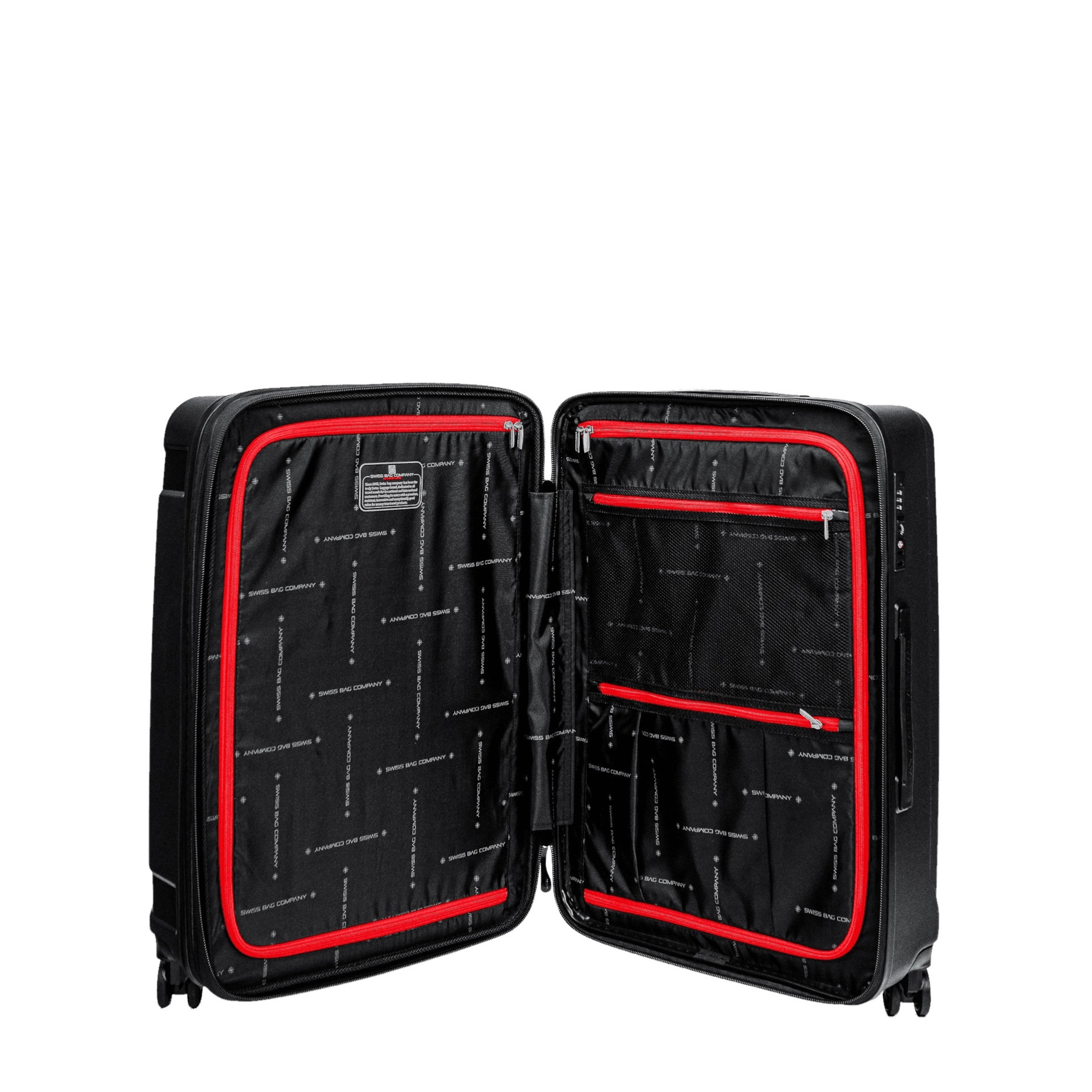 Tourist Trolley M 65 cm Erweiterbar Black