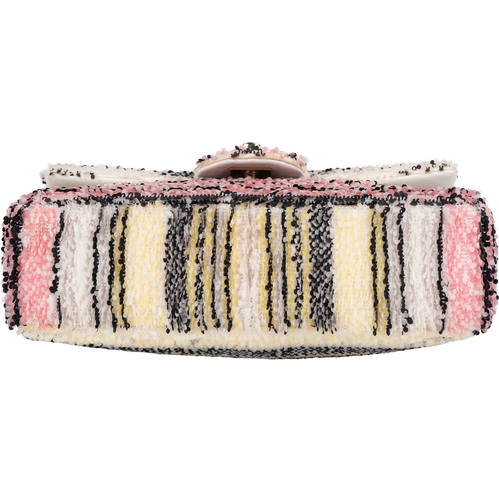 Chanel - Sequin Multicolor Single Flap Crossbody Bag
