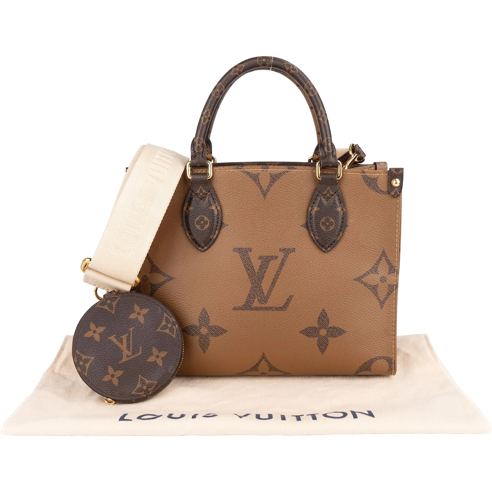Louis Vuitton Monogram Reverse Canvas OnTheGo PM Handbag