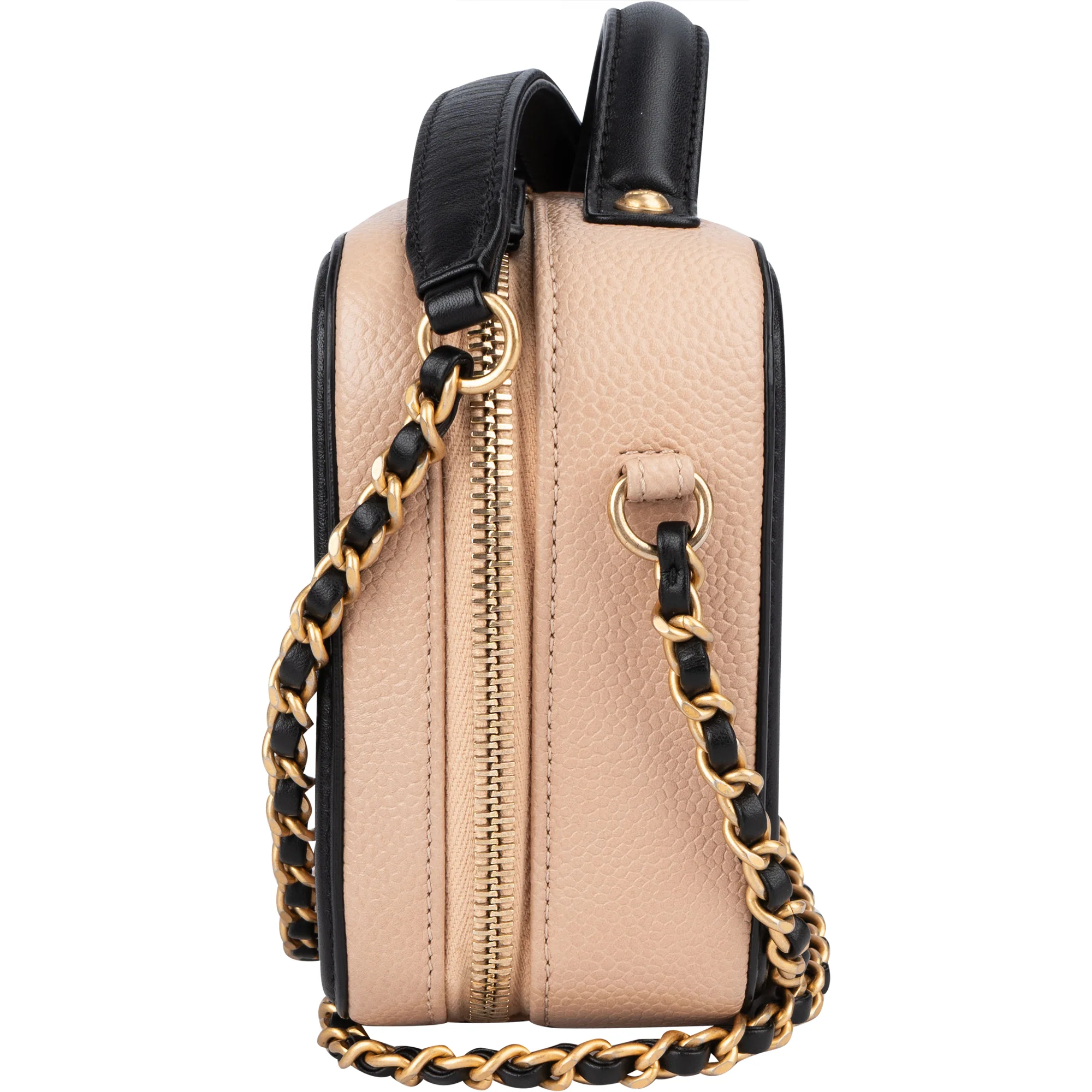 Chanel Quilted Caviar Leather Small Filigree Crossbody Bag