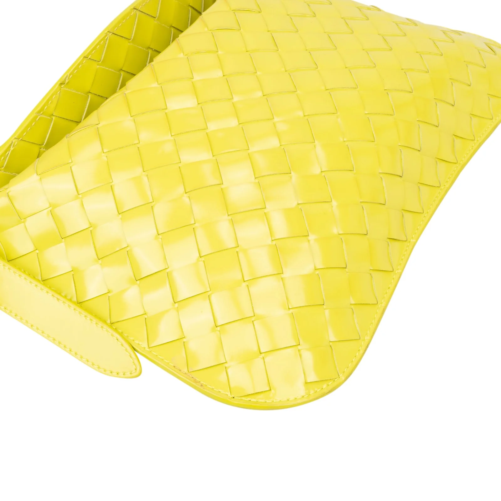 Bottega Veneta Intrecciato Patent Leather Brick Cassette Shoulder Bag
