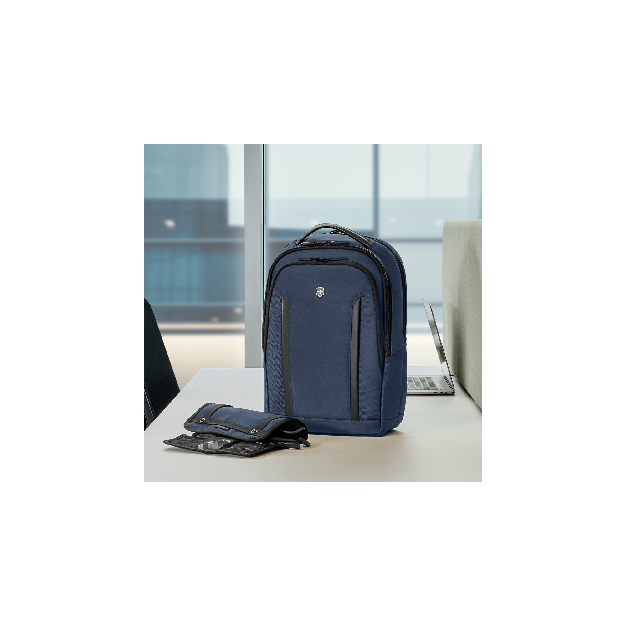 Altmont Professional Compact Laptop Backpack - Navy Blue