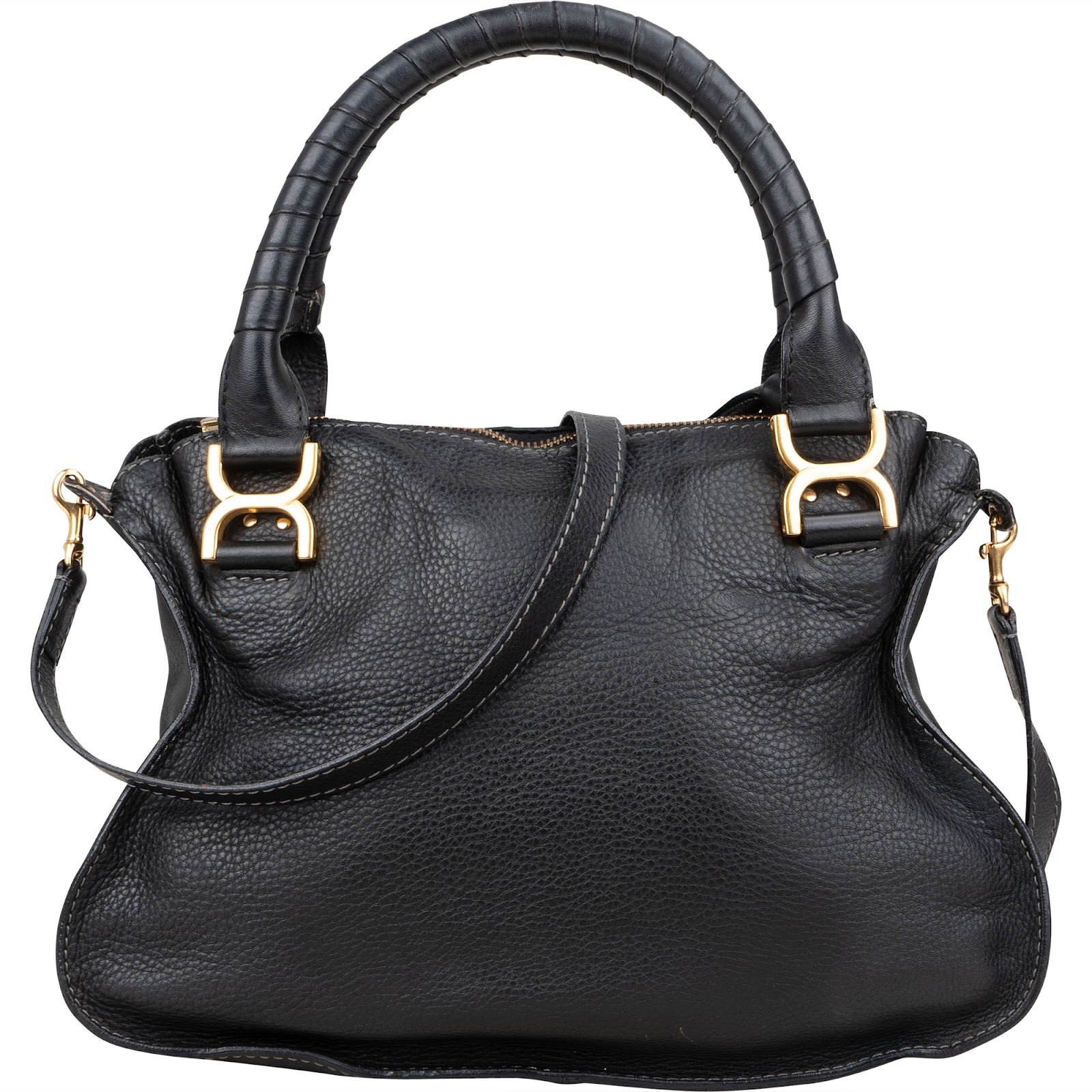 Chloé Grained Leather Medium Marcie Hobo Handbag