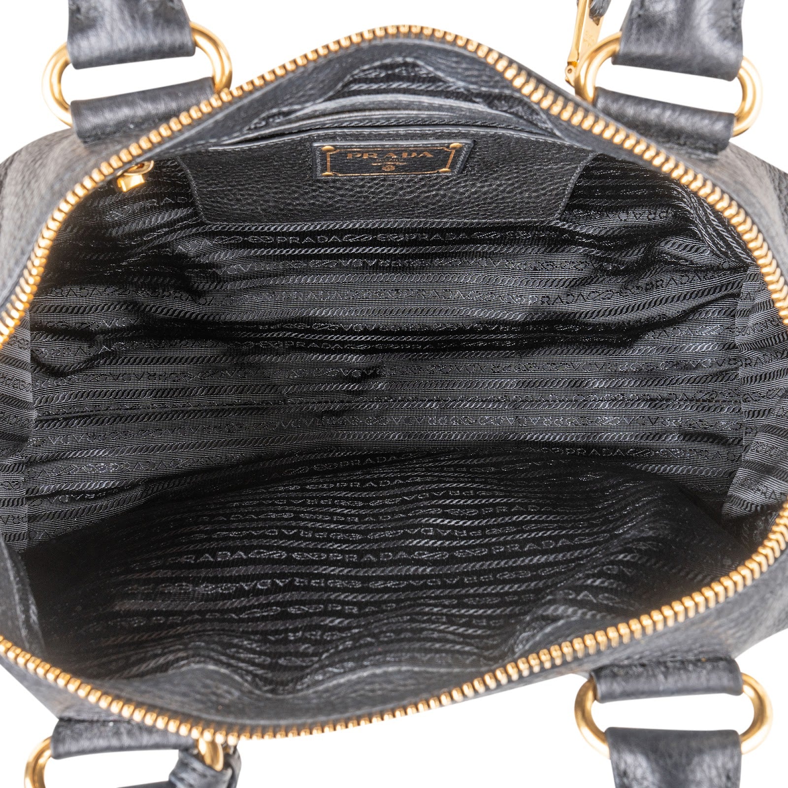 Prada - Vitello Daino leren City-handtas