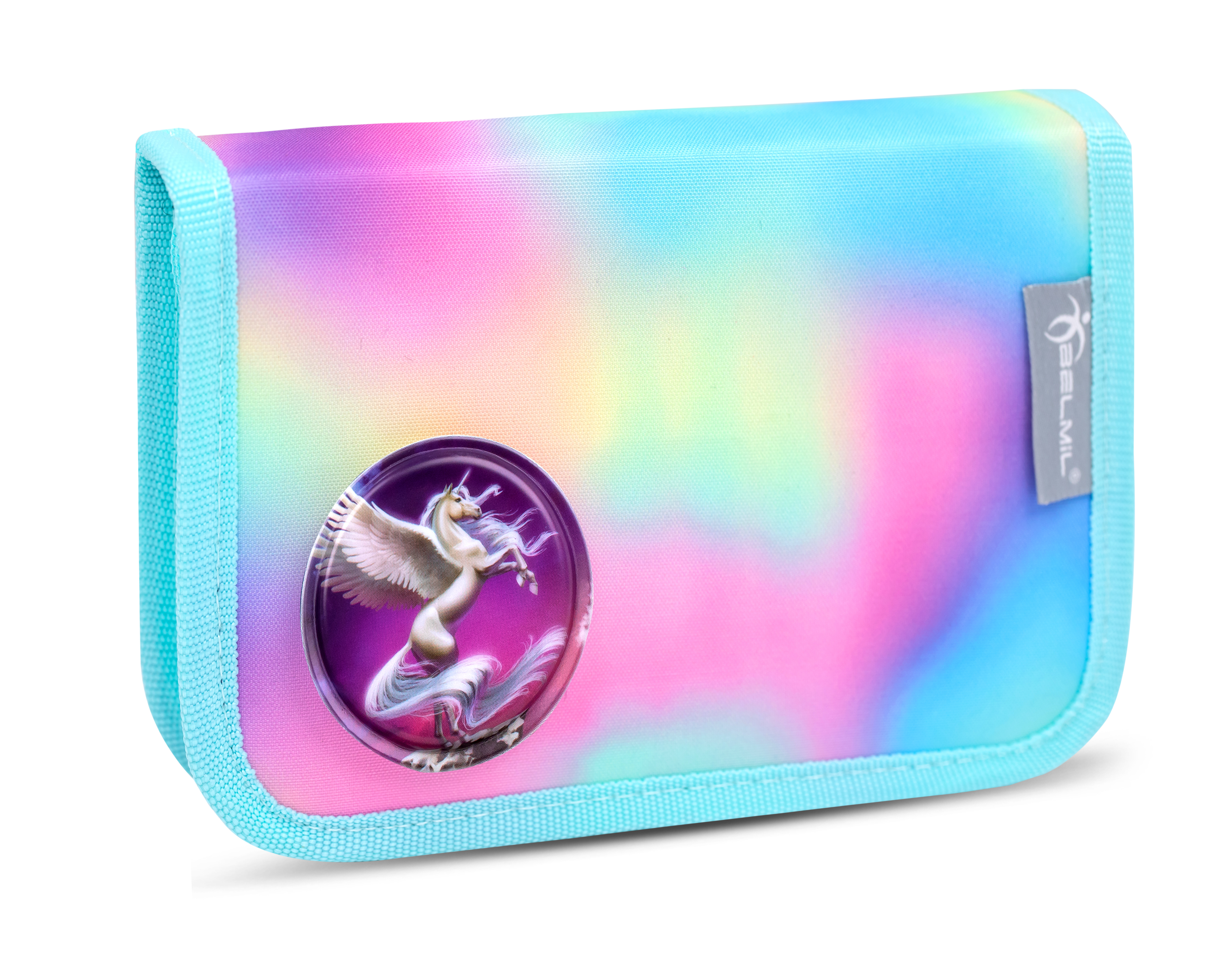 Motion Schulranzen Set 5-teilig mit 6 Patches - Rainbow Color