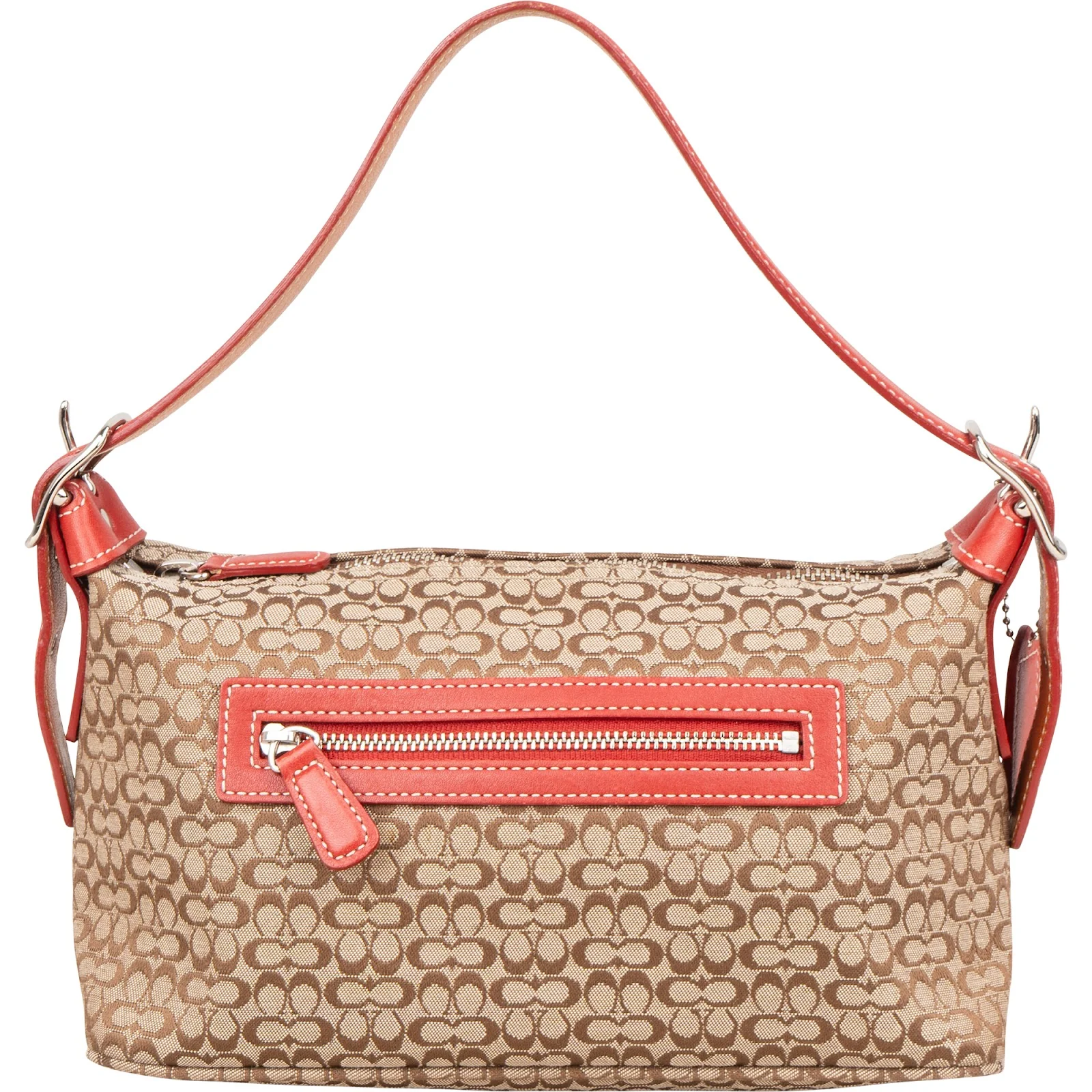 Coach Monogram Signature Demi Pochette Shoulder Bag