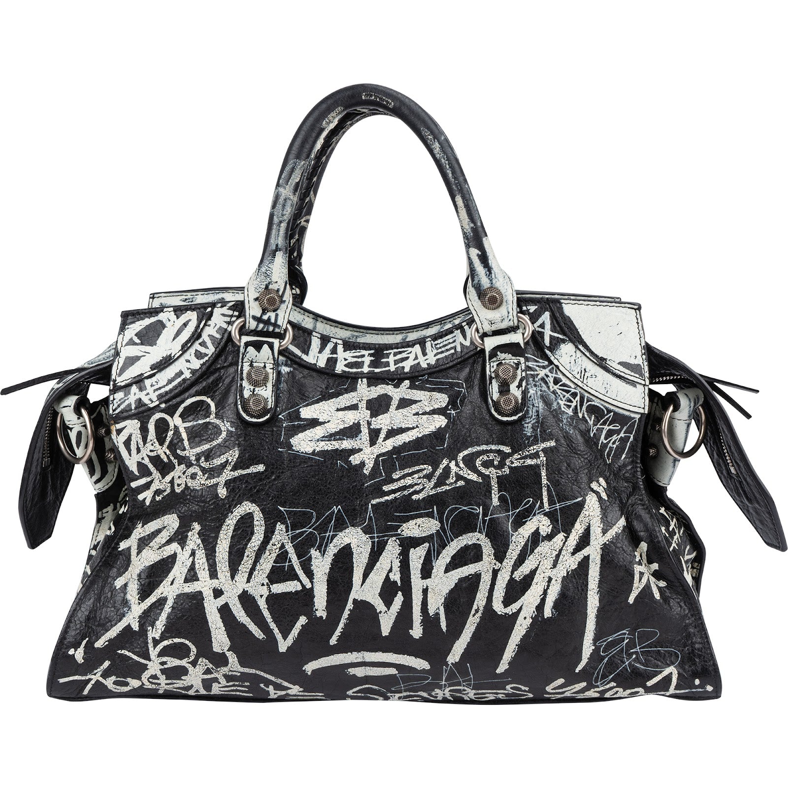 Balenciaga - Graffiti Neo Cagole City Handbag